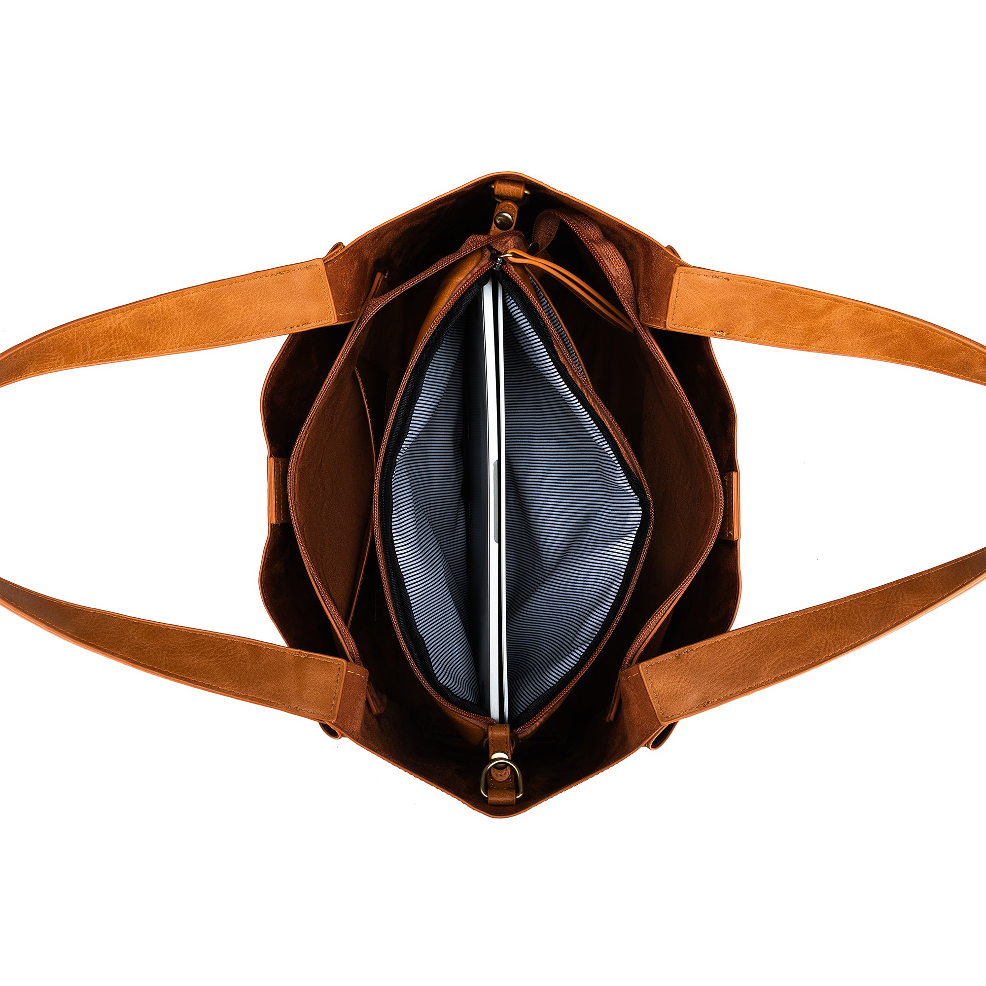 Sylvie Tan 2 Piece Computer Crossbody Tote Bag