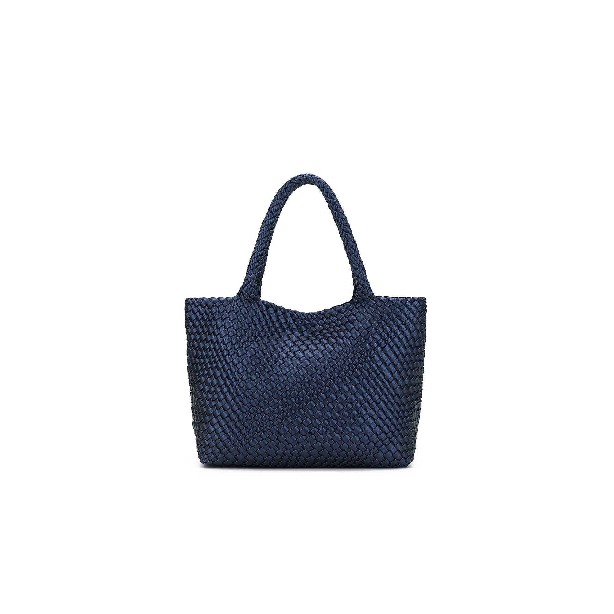 St Moritz Navy 2 Piece Woven Handbag