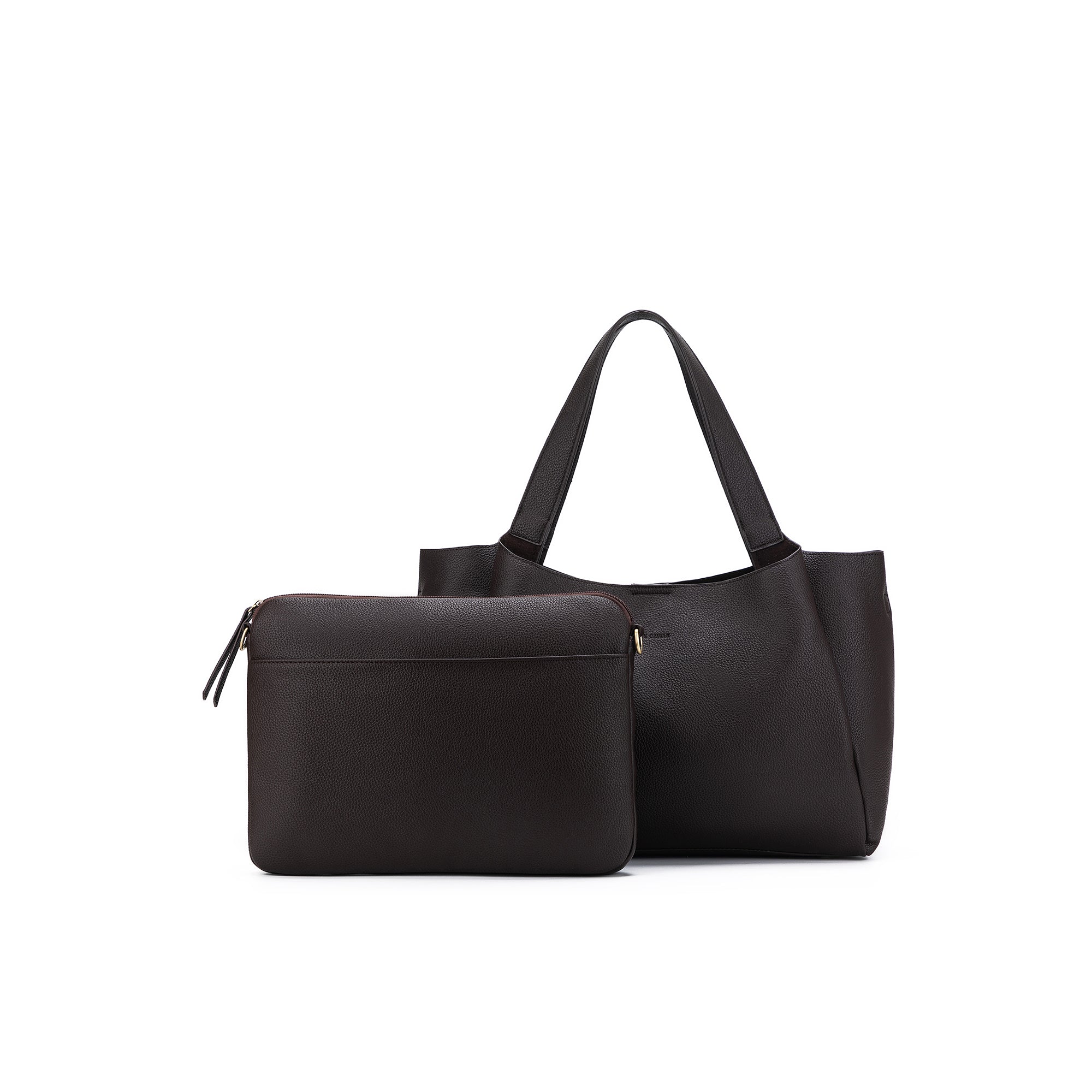 Sylvie Coco 2 Piece Computer Crossbody Tote Bag