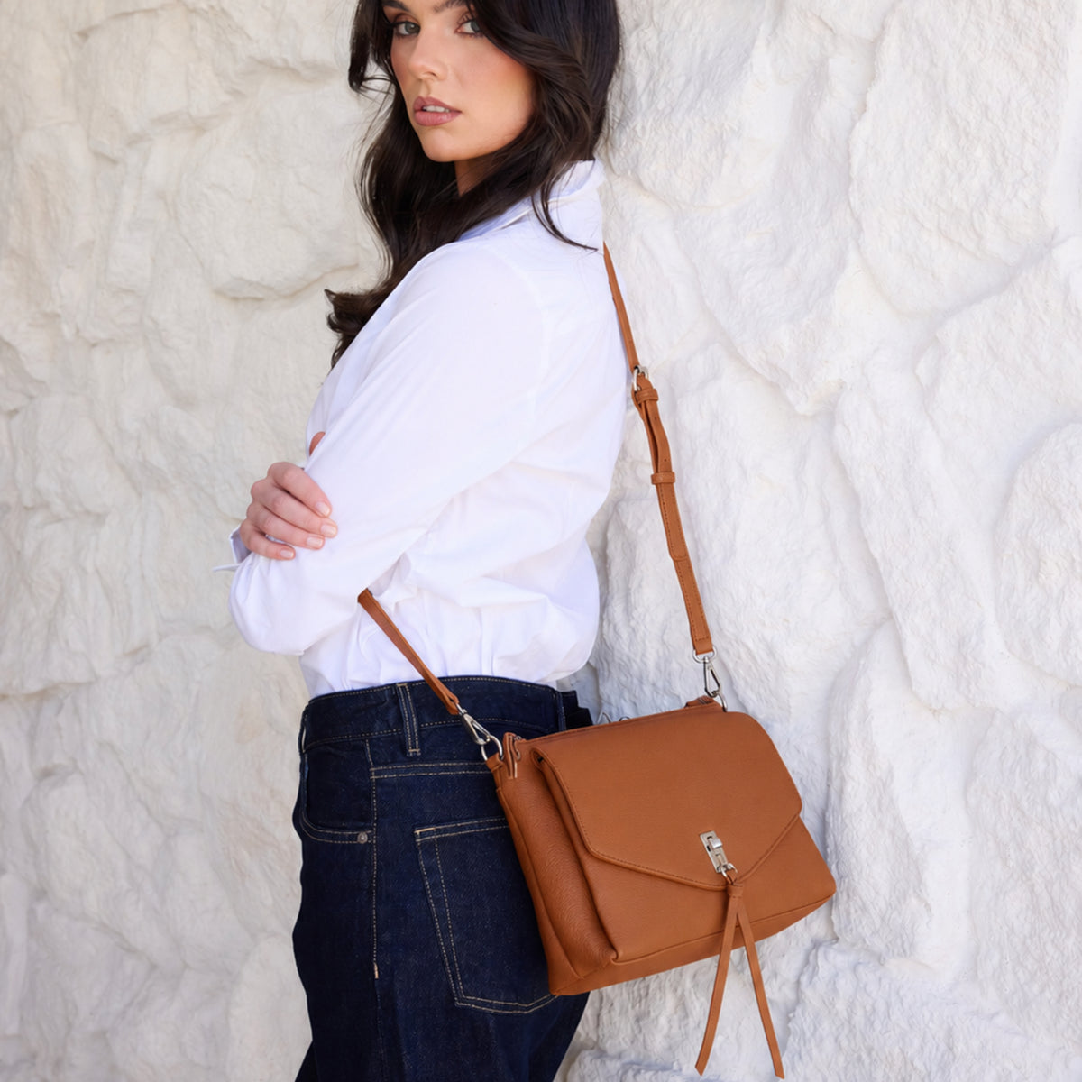 Becky Tan Shoulder & Crossbody Bag
