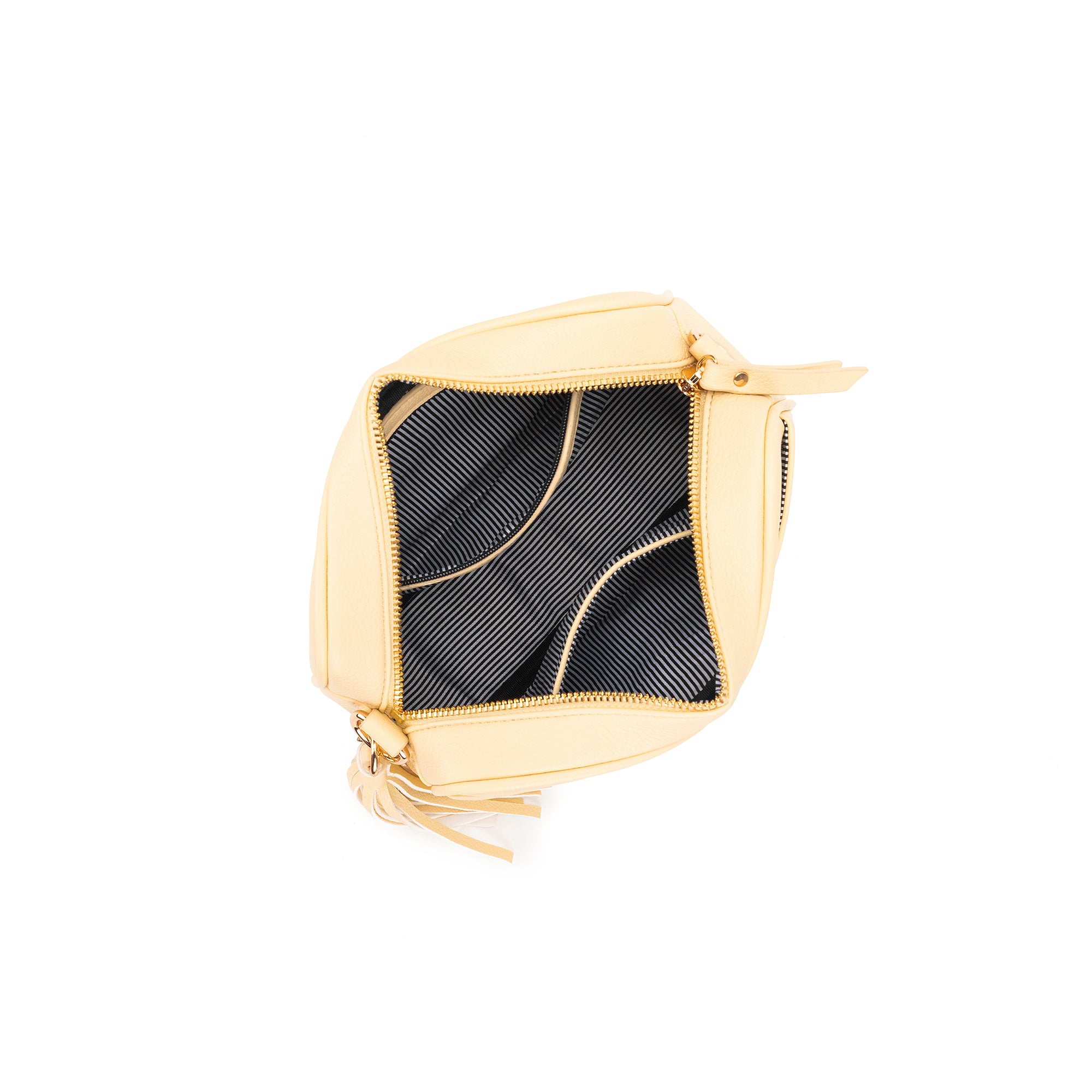 Indie Yellow Chiffon Crossbody Bag