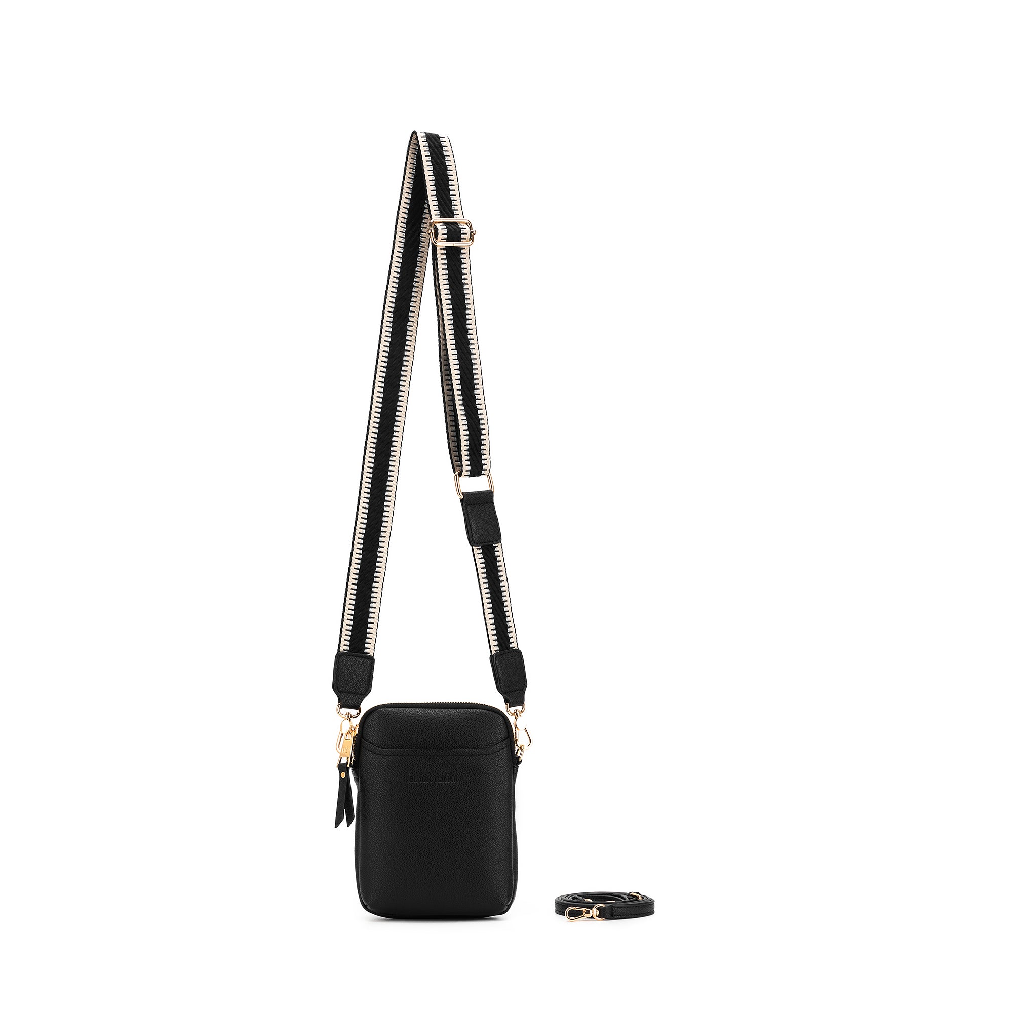 Mika Black Passport Phone Crossbody