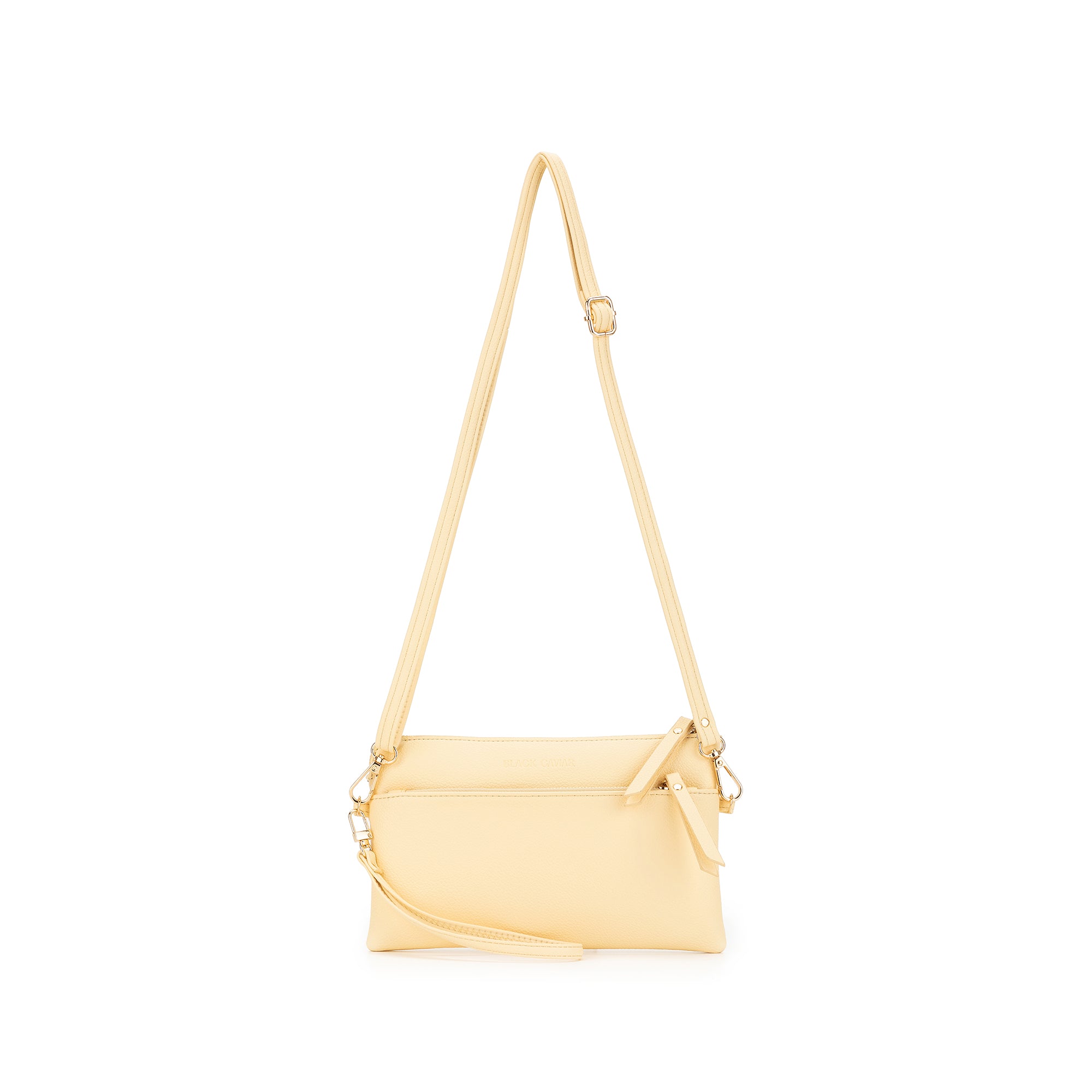 Jessie Yellow Chiffon Crossbody/Clutch