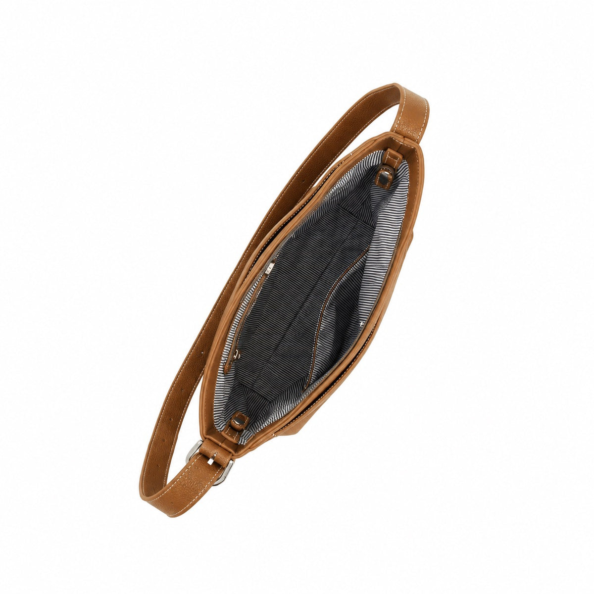 Aryana Tan Vegan Leather Shoulder & Crossbody Bag
