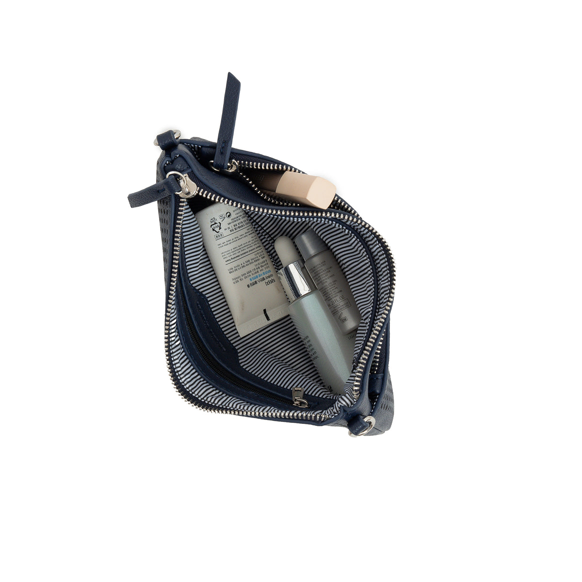 Milla Deep Navy Vegan Leather Crossbody & Clutch Bag