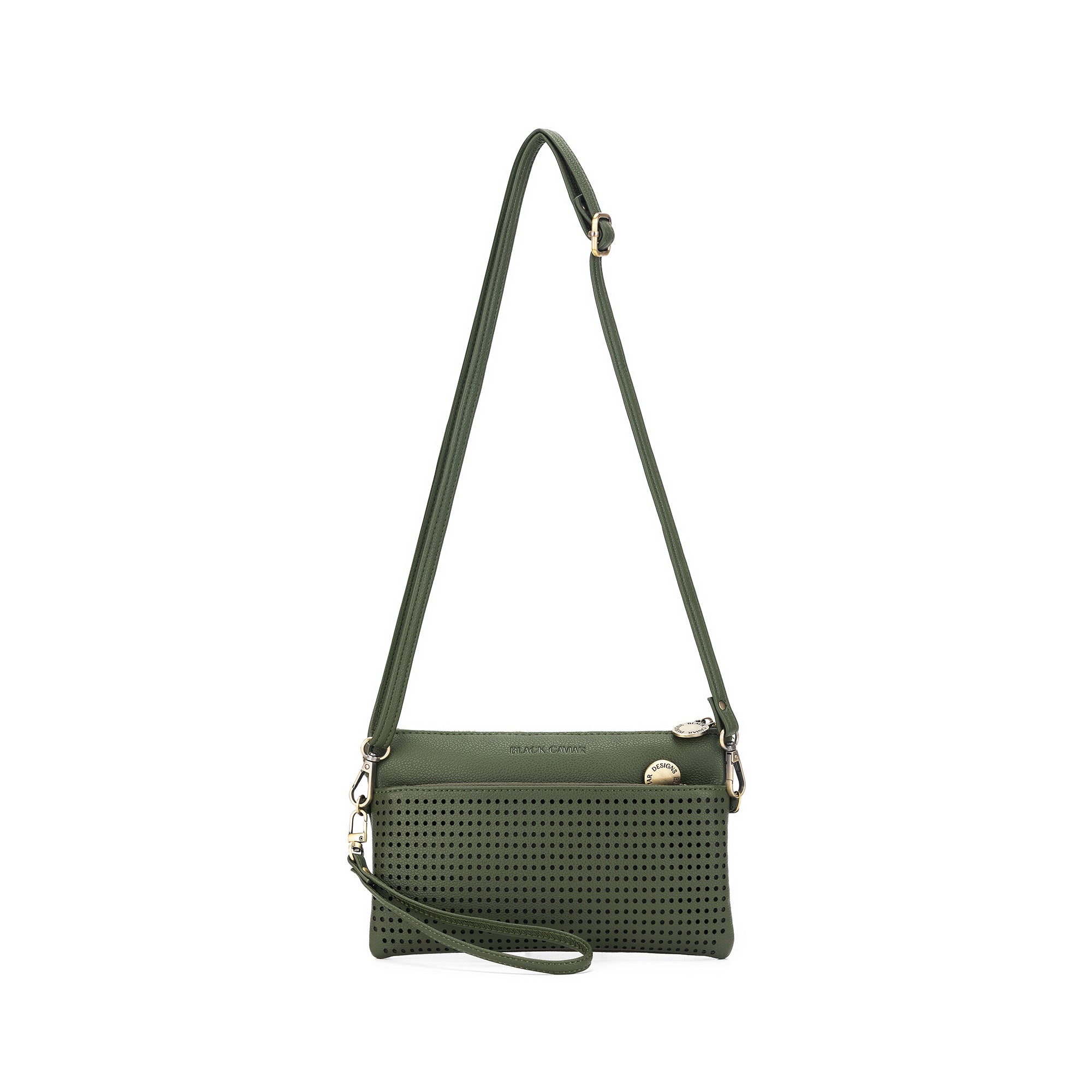 Nina Dark Olive Crossbody/Clutch