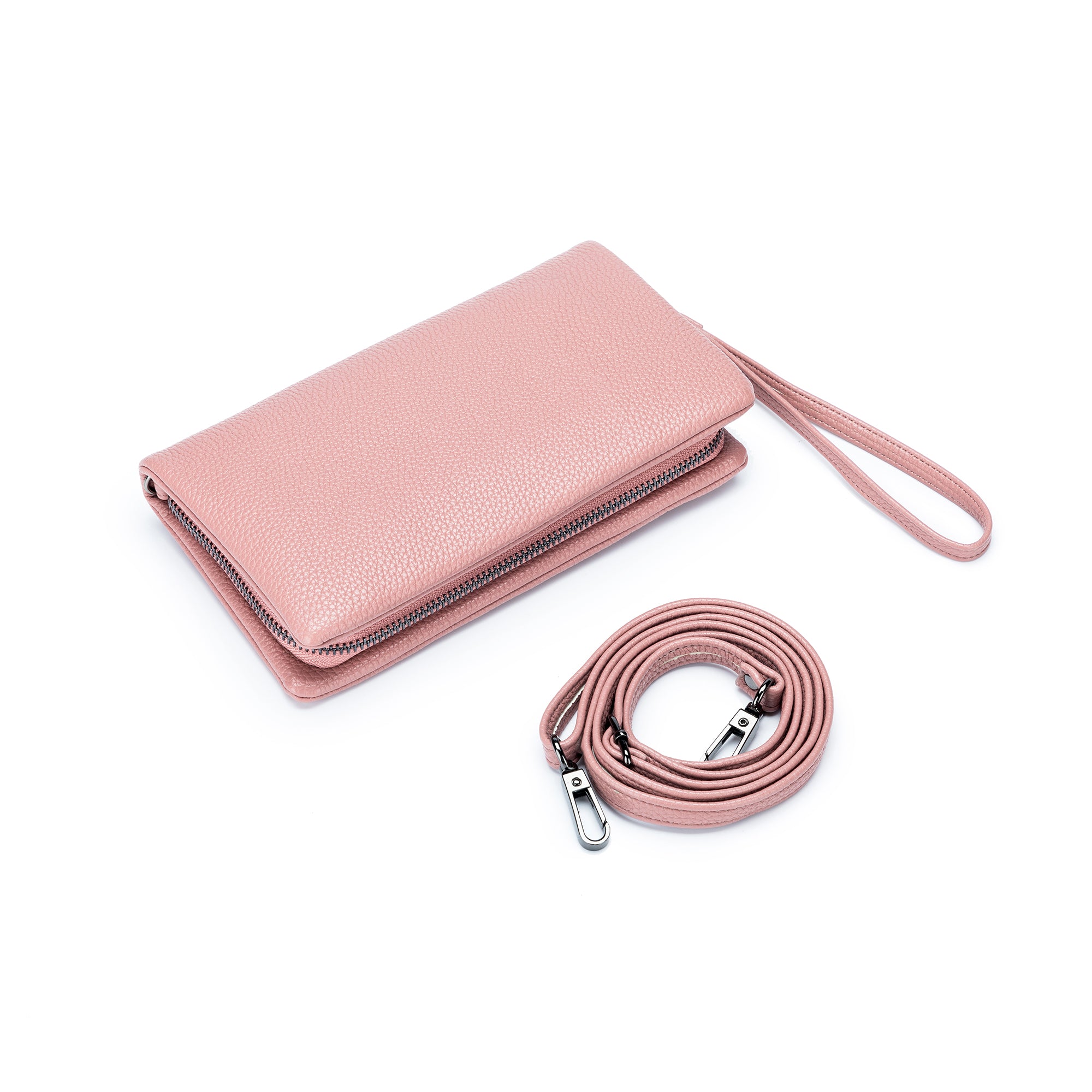 Mavie Deep Pink Crossbody Wallet