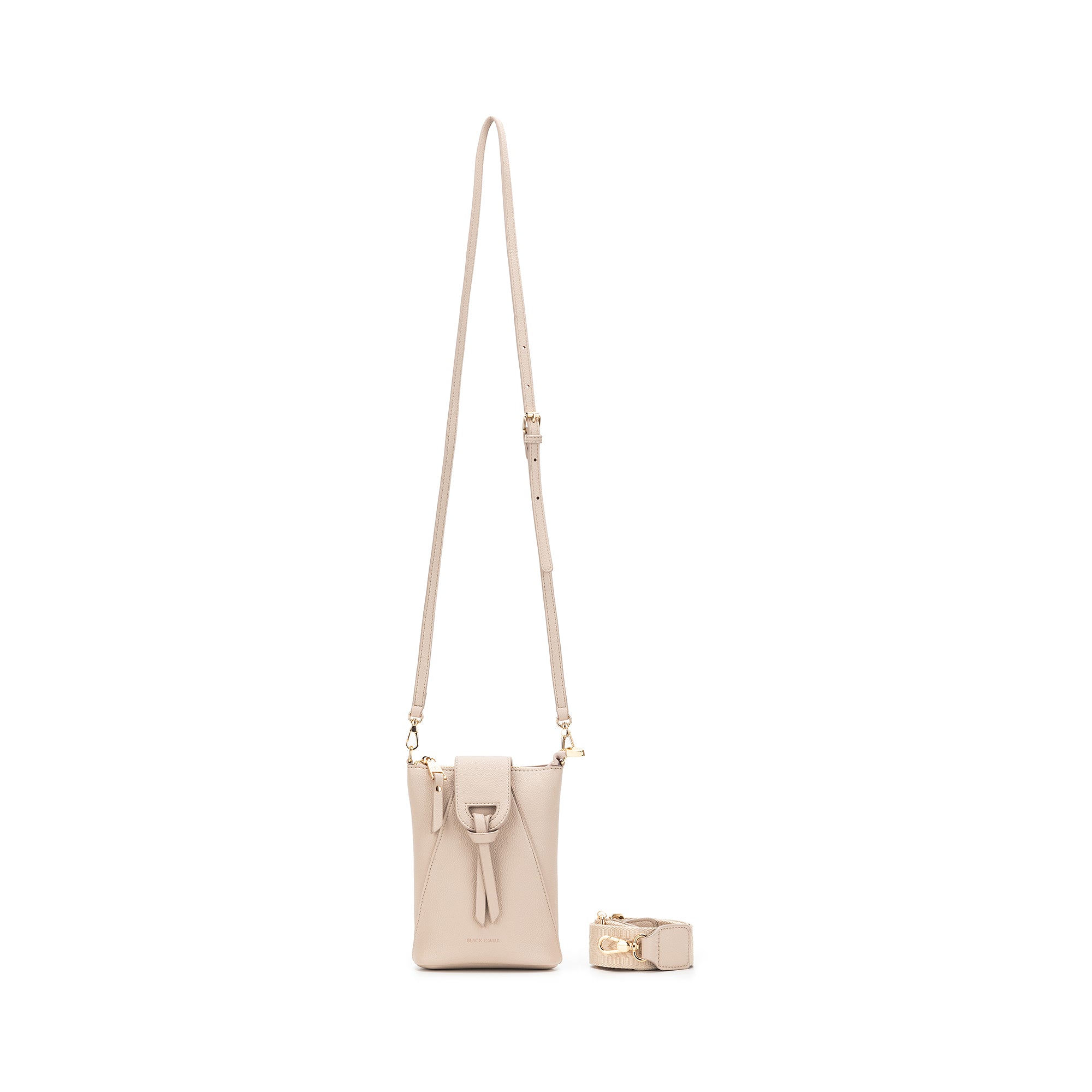 Lainey Oatmeal Phone Crossbody Bag