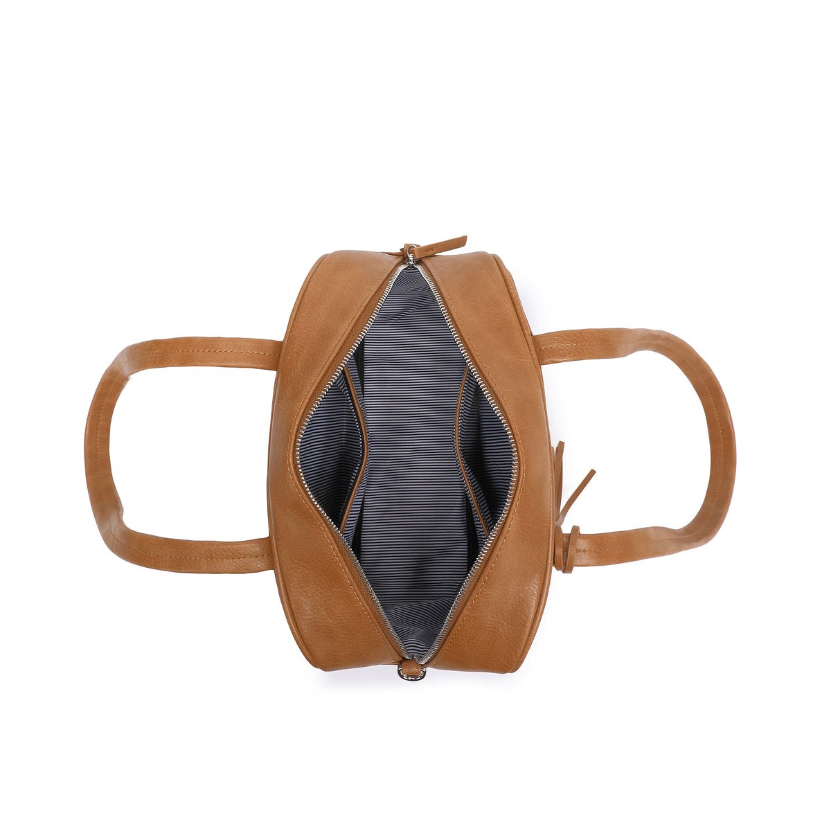 Angelique Tan 2 Piece Bowler Handbag