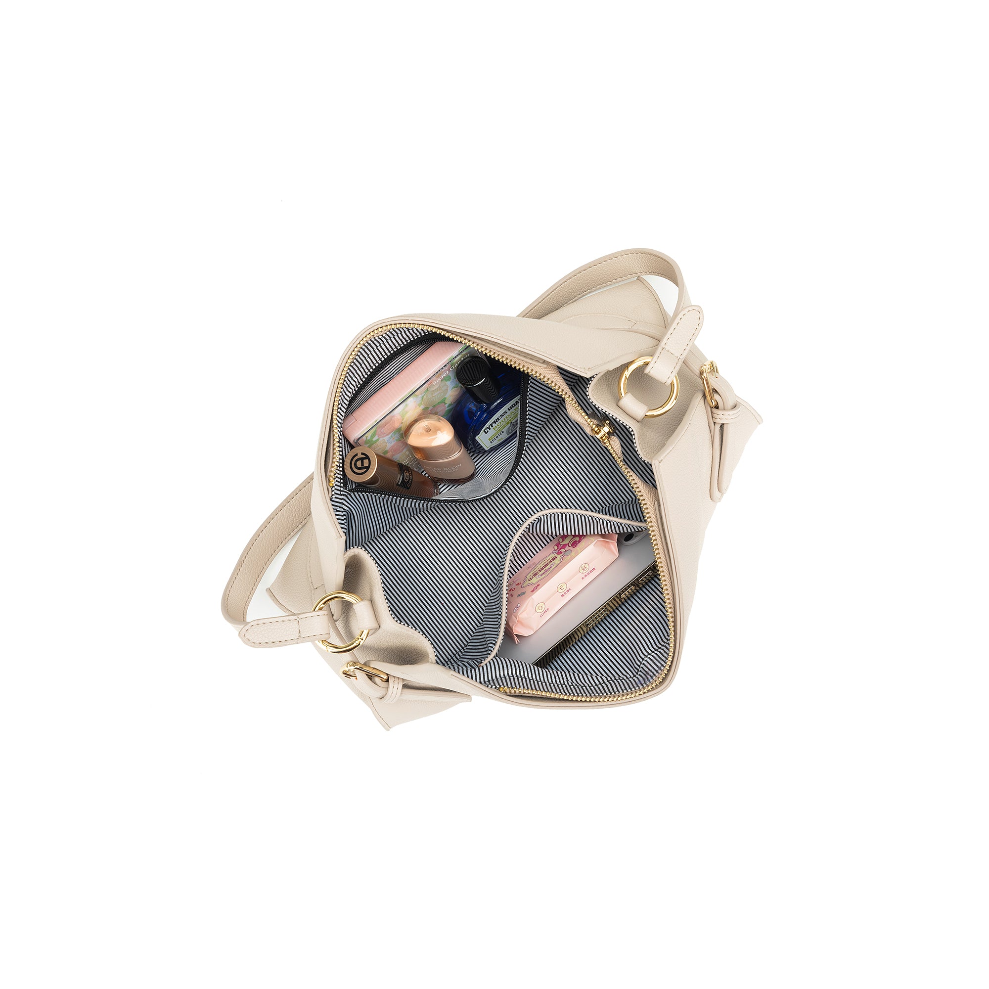 Messina Oatmeal East West Shoulder Bag