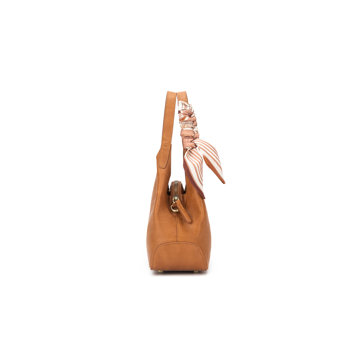 Mini Dune Tan 2 Piece Vegan Leather Top Handle Handbag