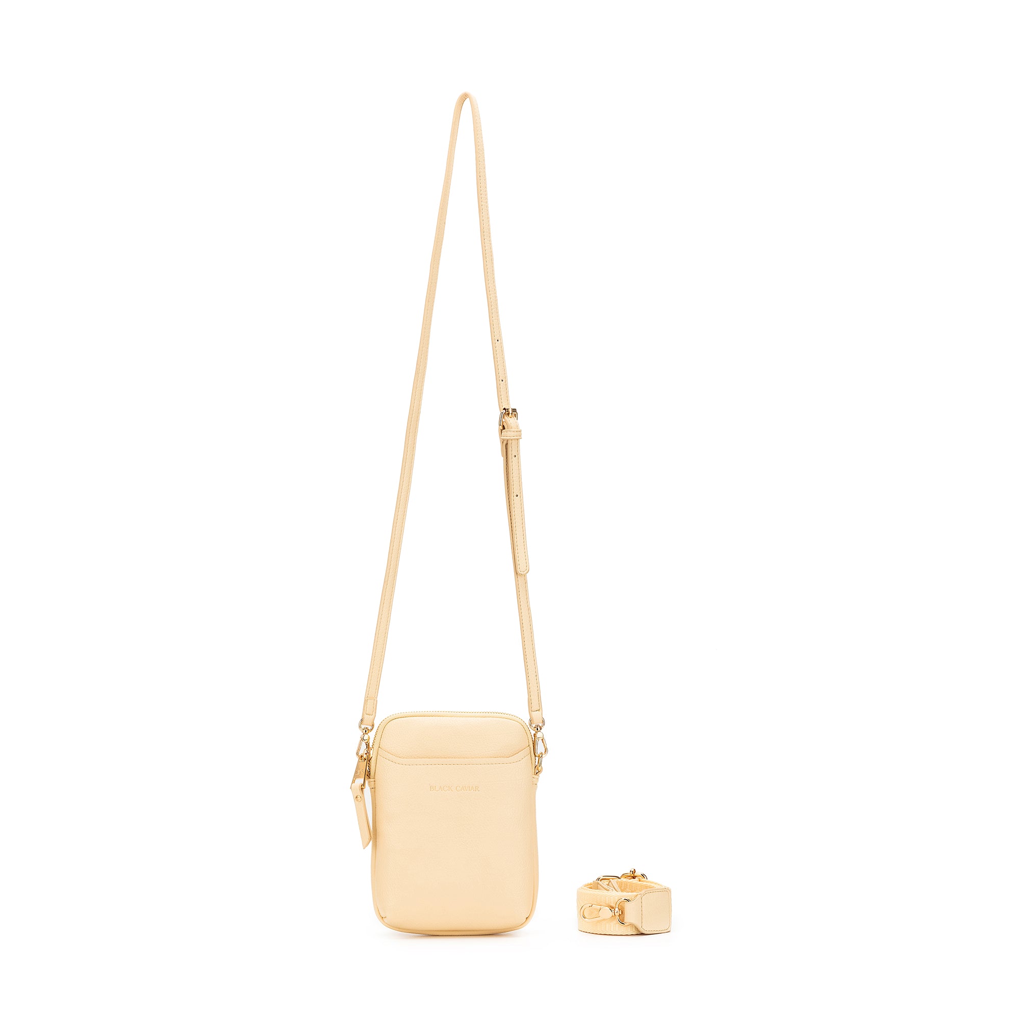 Mika Yellow Chiffon Passport Phone Crossbody