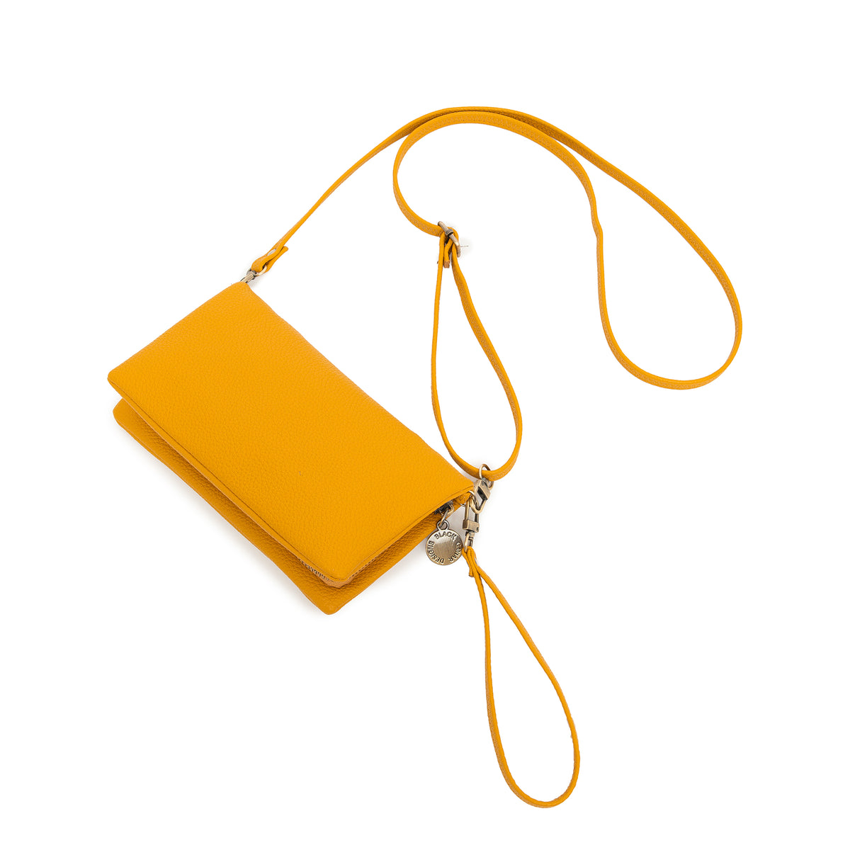 Mavie Mustard Crossbody Wallet