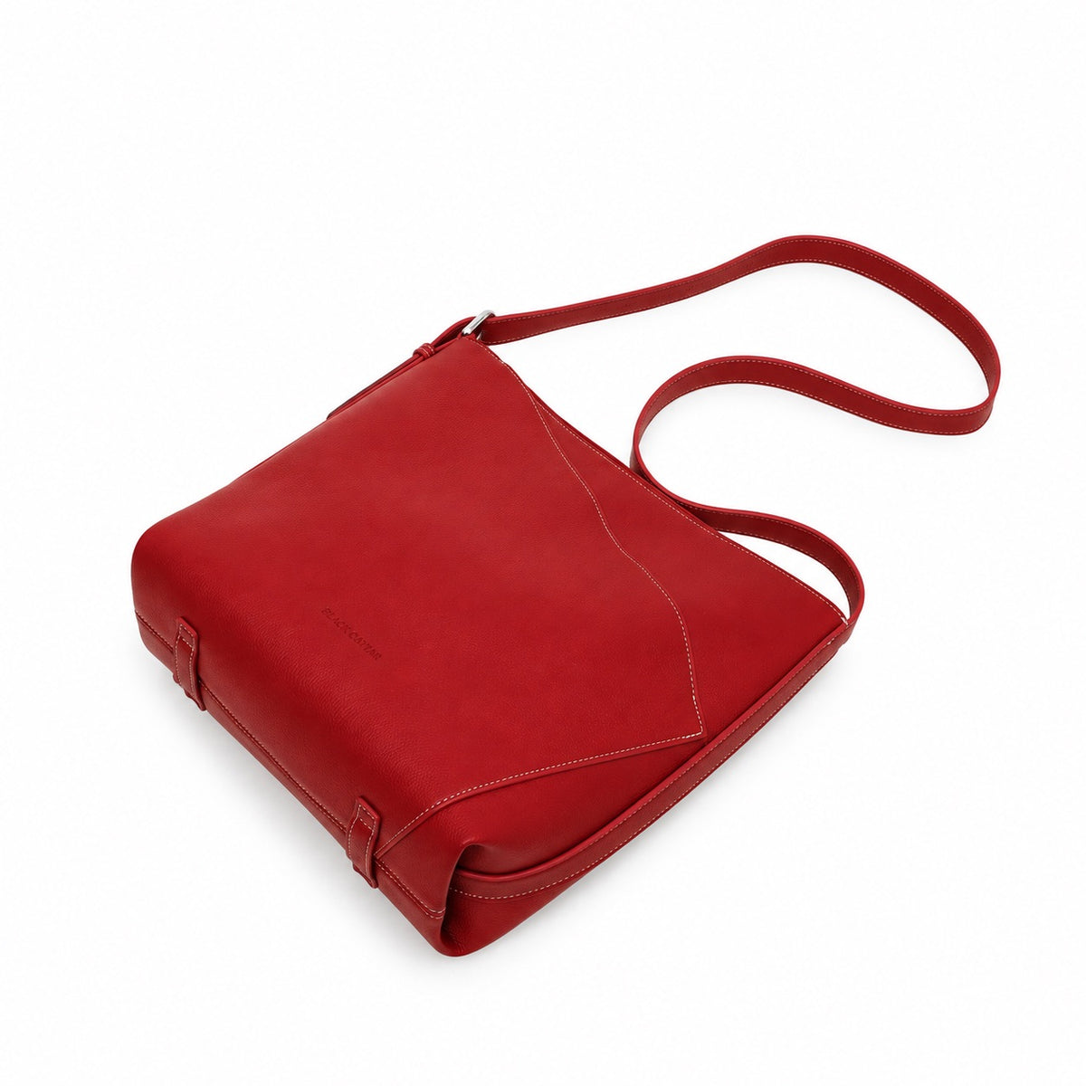 Aryana Red Vegan Leather Shoulder & Crossbody Bag