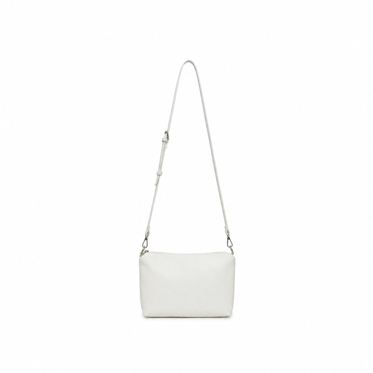 Isabel White 3 Piece Perforated Handbag