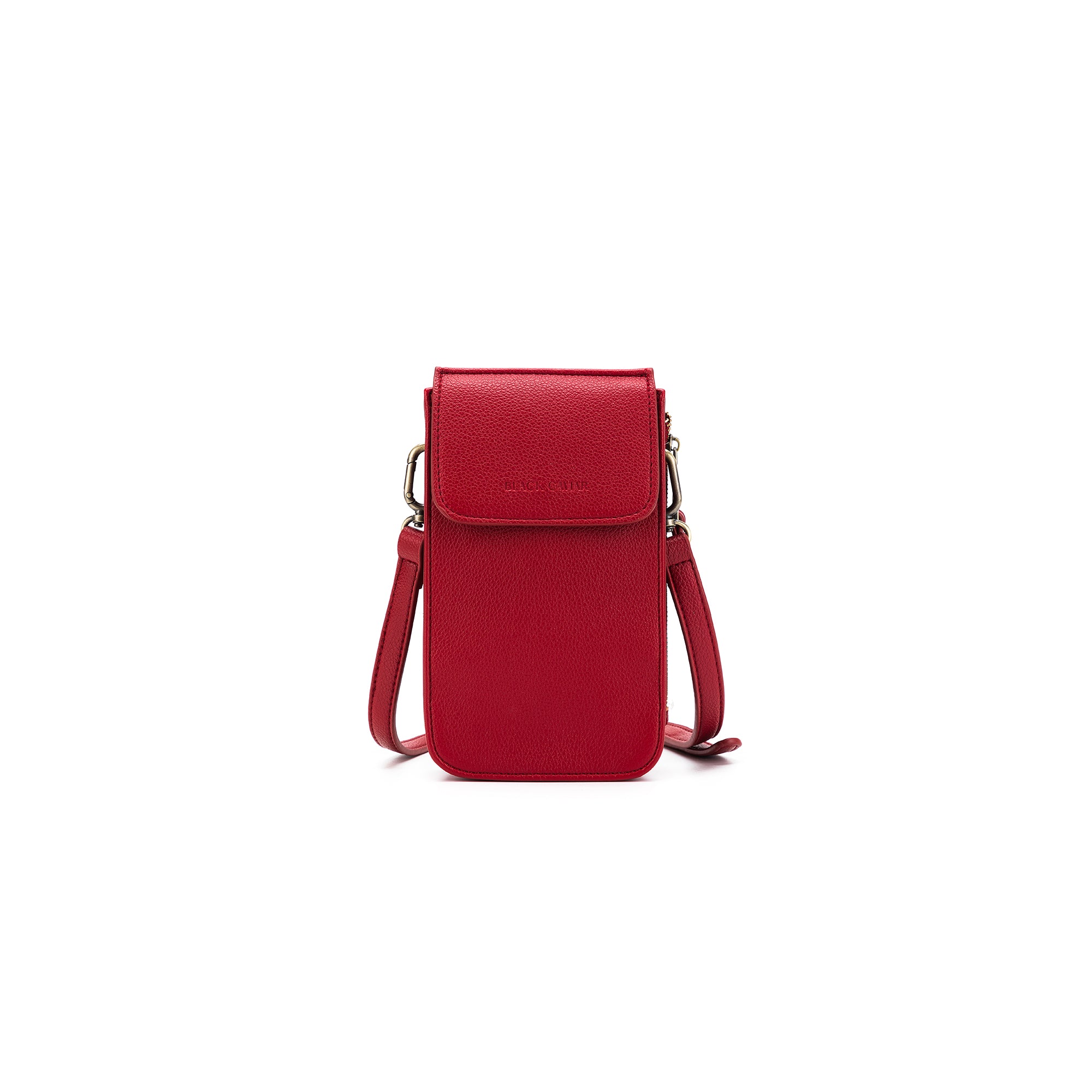 Lou Lou Deep Red Phone Crossbody Wallet