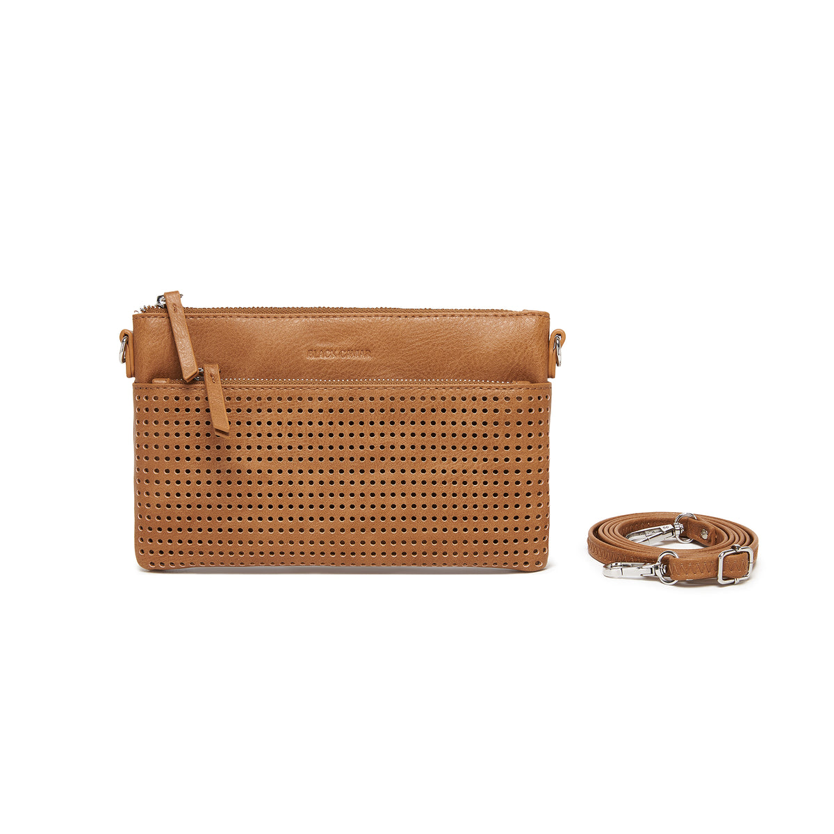 Milla Tan Vegan Leather Crossbody & Clutch Bag