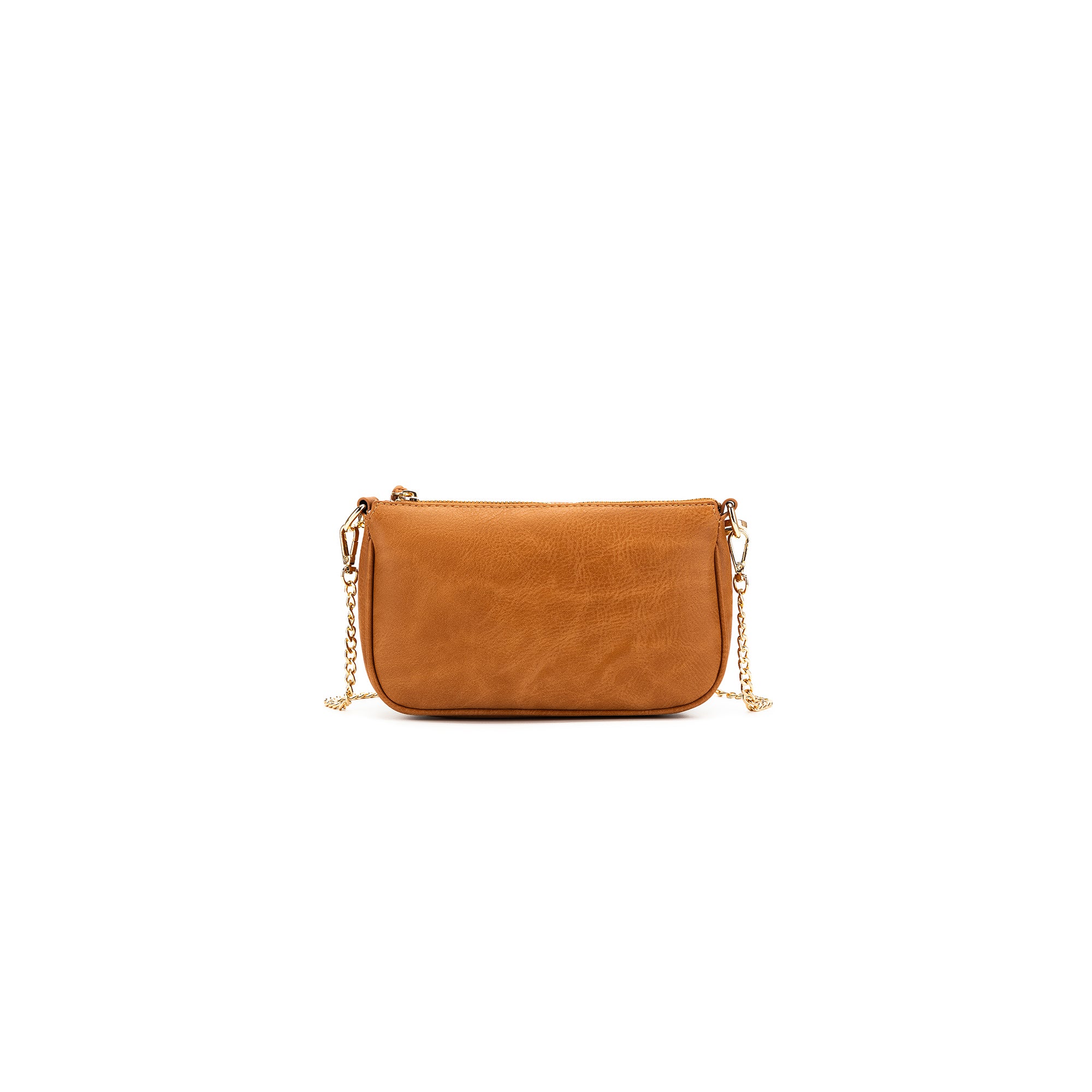 Sabie Tan/ Pebbled 2 Piece Crossbody Bag