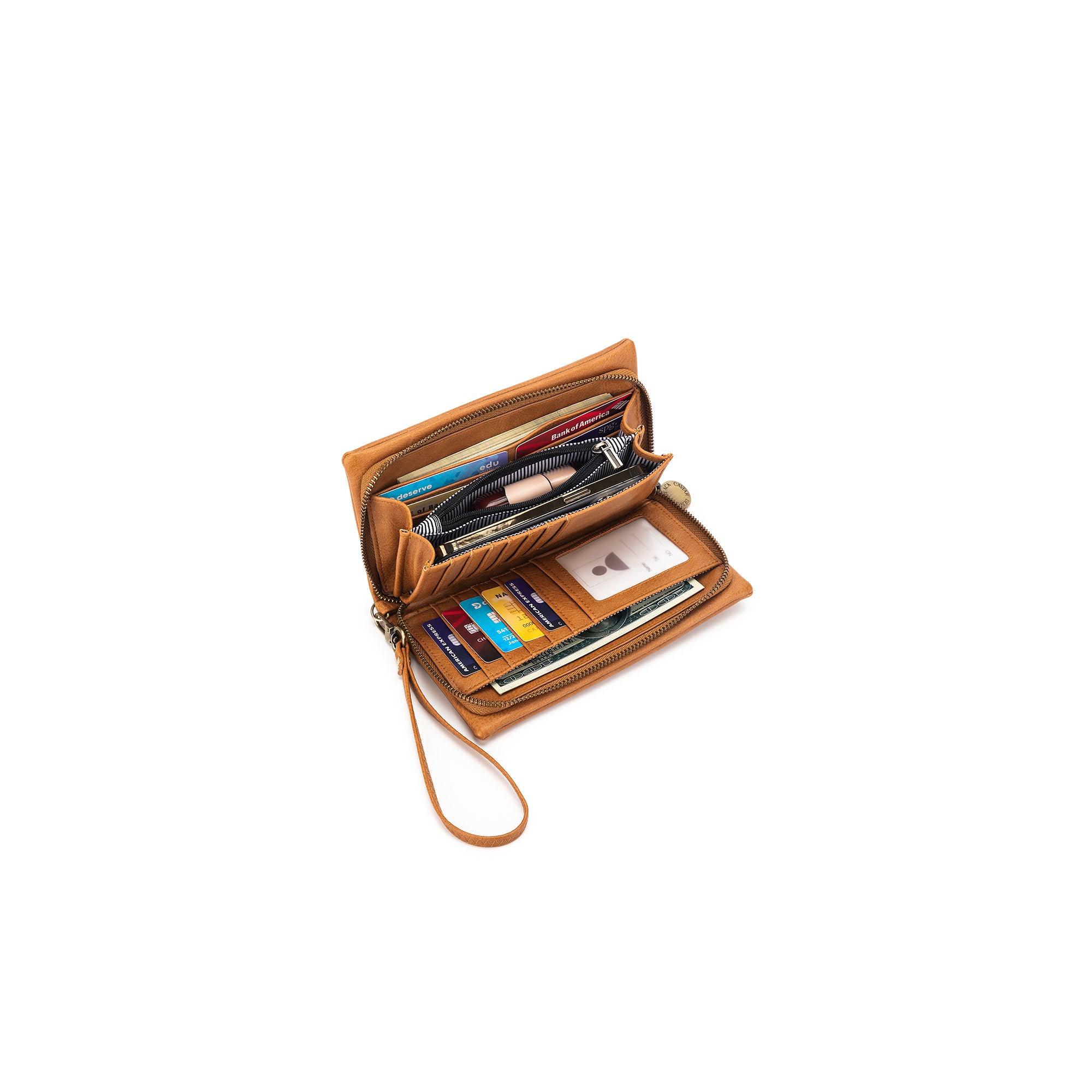 Sky Tan Crossbody Phone Wallet