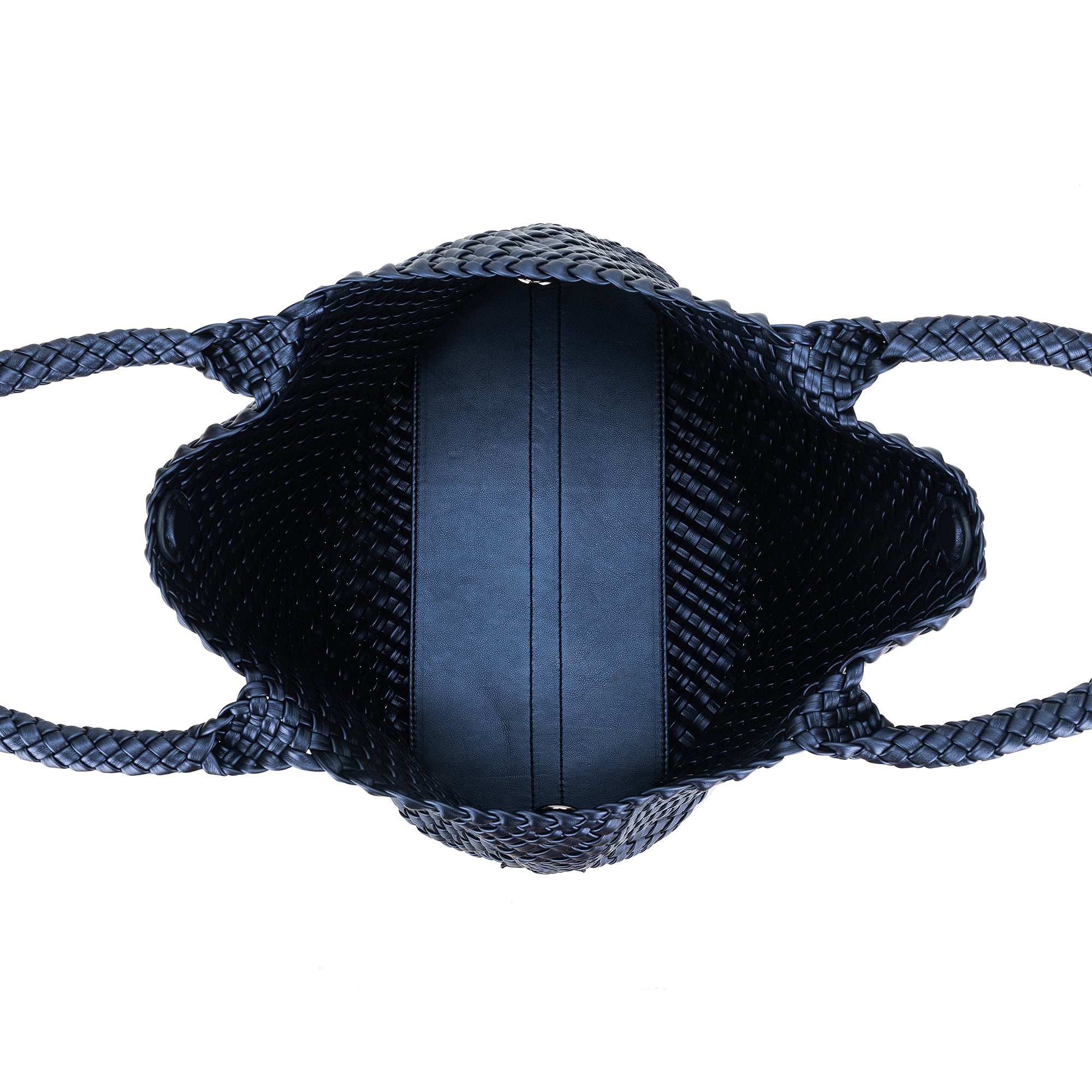 St Moritz Navy 2 Piece Woven Handbag