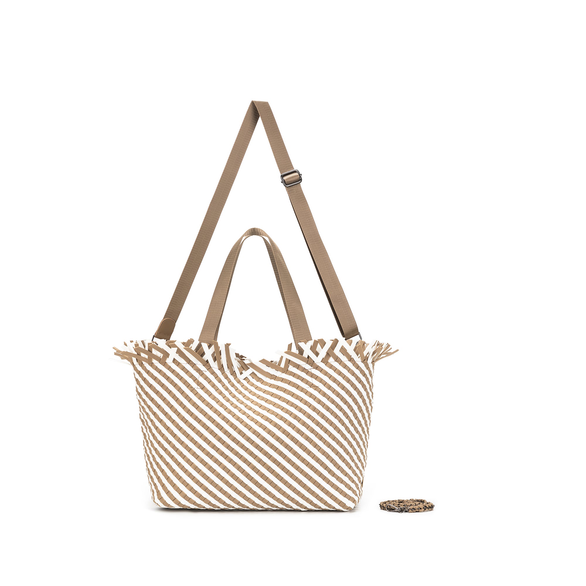 Bahama Biscuit Large 2 Piece Woven Tote