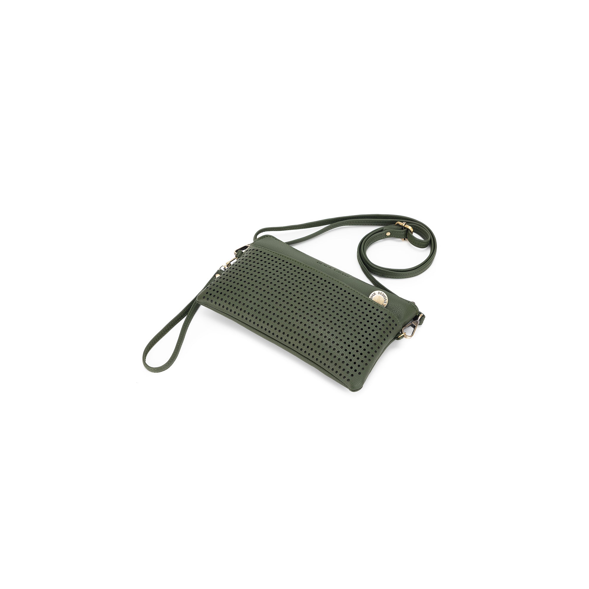 Nina Dark Olive Crossbody/Clutch