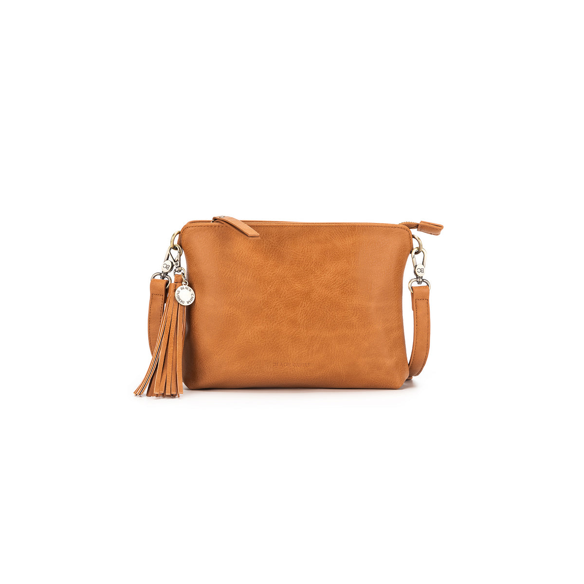 Callie Tan 3 Compartment Crossbody Bag
