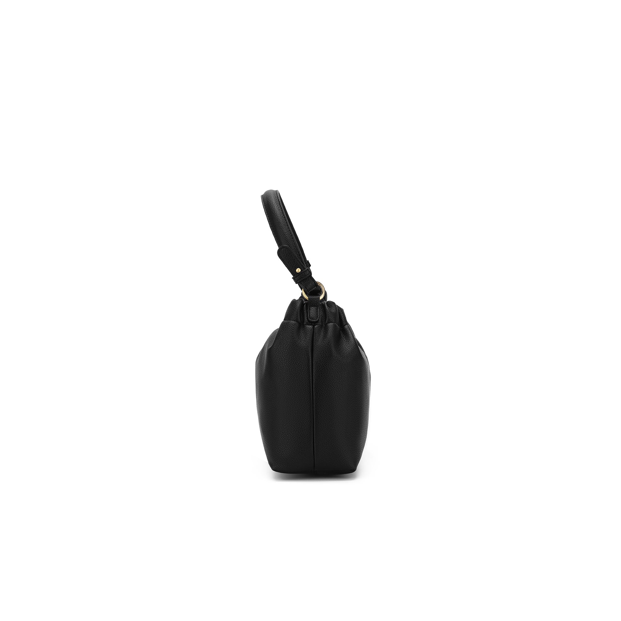 Catalina Black Bamboo Handle Crossbody Bag