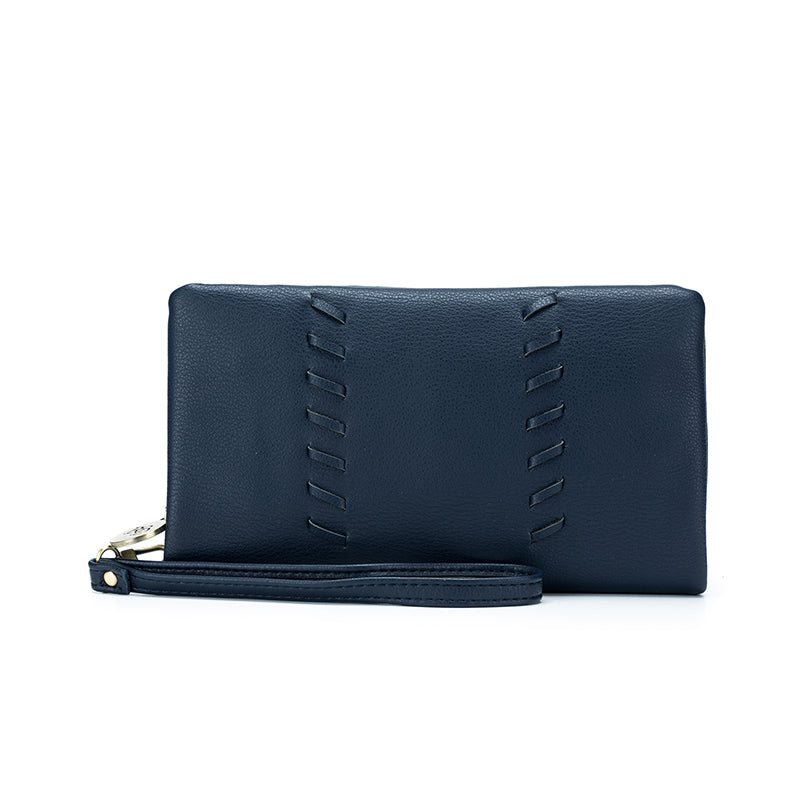 Sky French Navy Crossbody Wallet