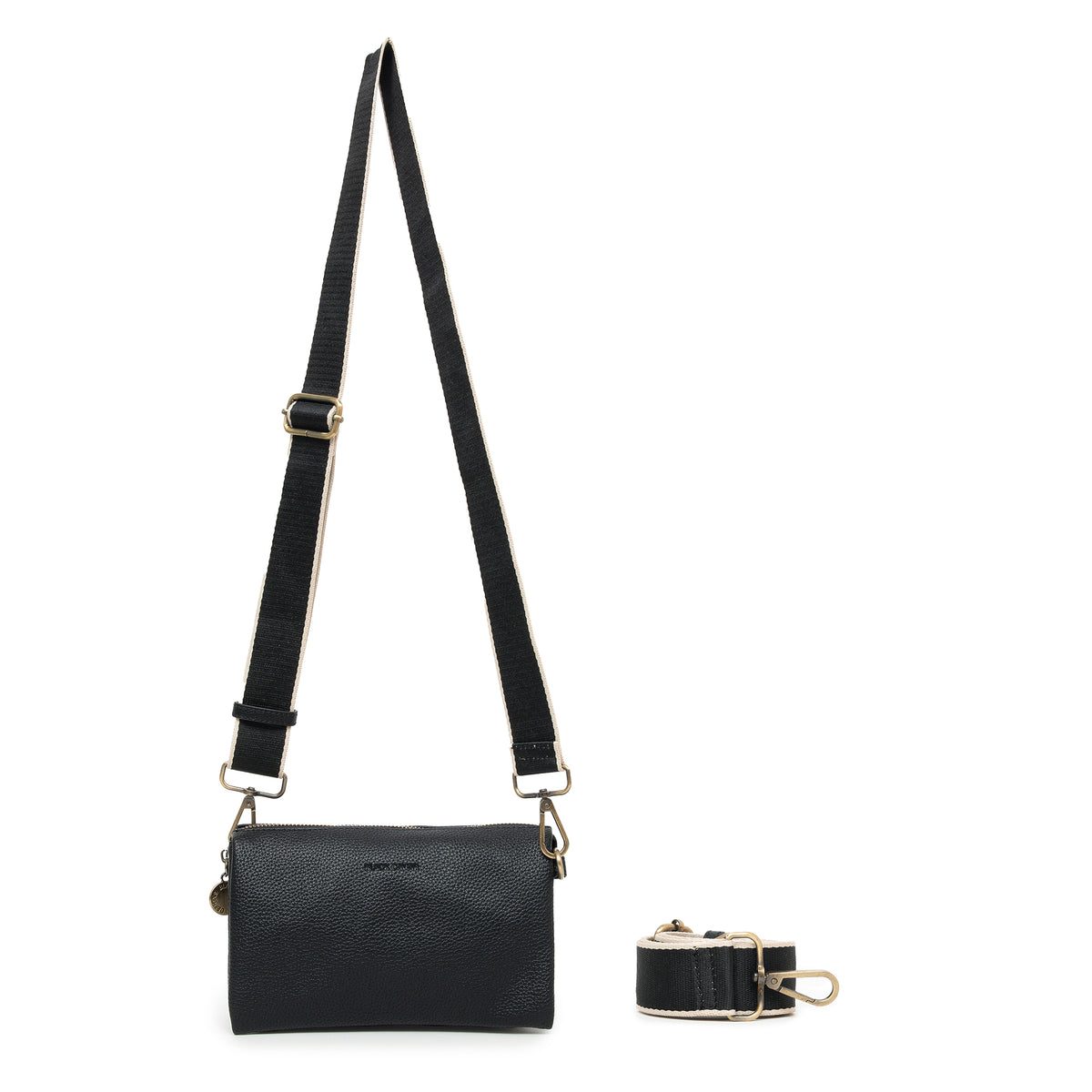 Edie Black Crossbody Bag