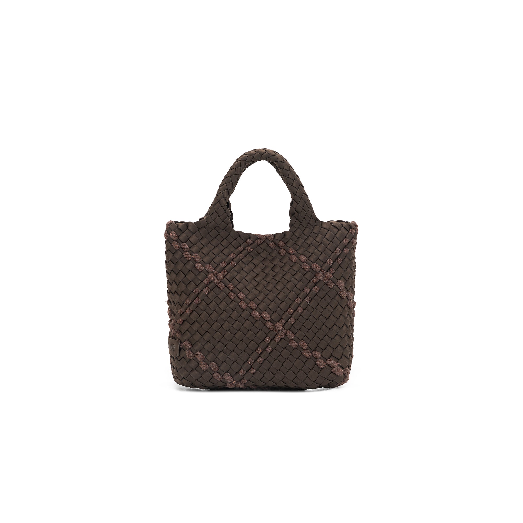 Panarea Chocolate Handwoven Neoprene Mini Tote