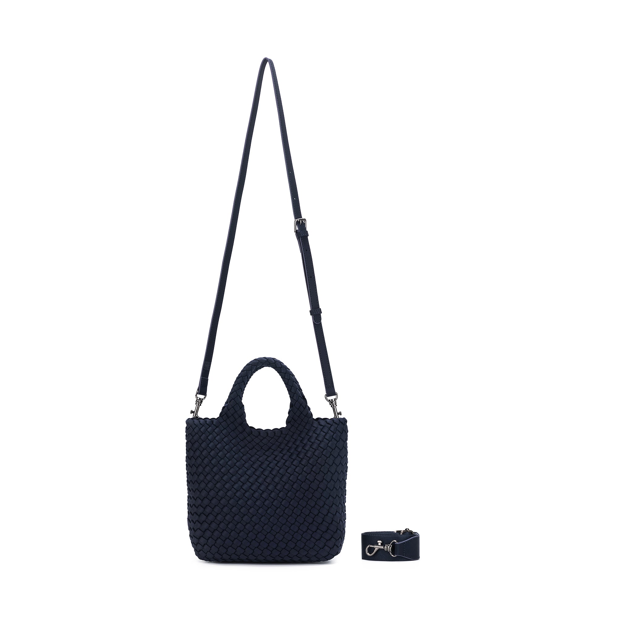 Riviera Navy 2 Piece Mini Tote Handbag