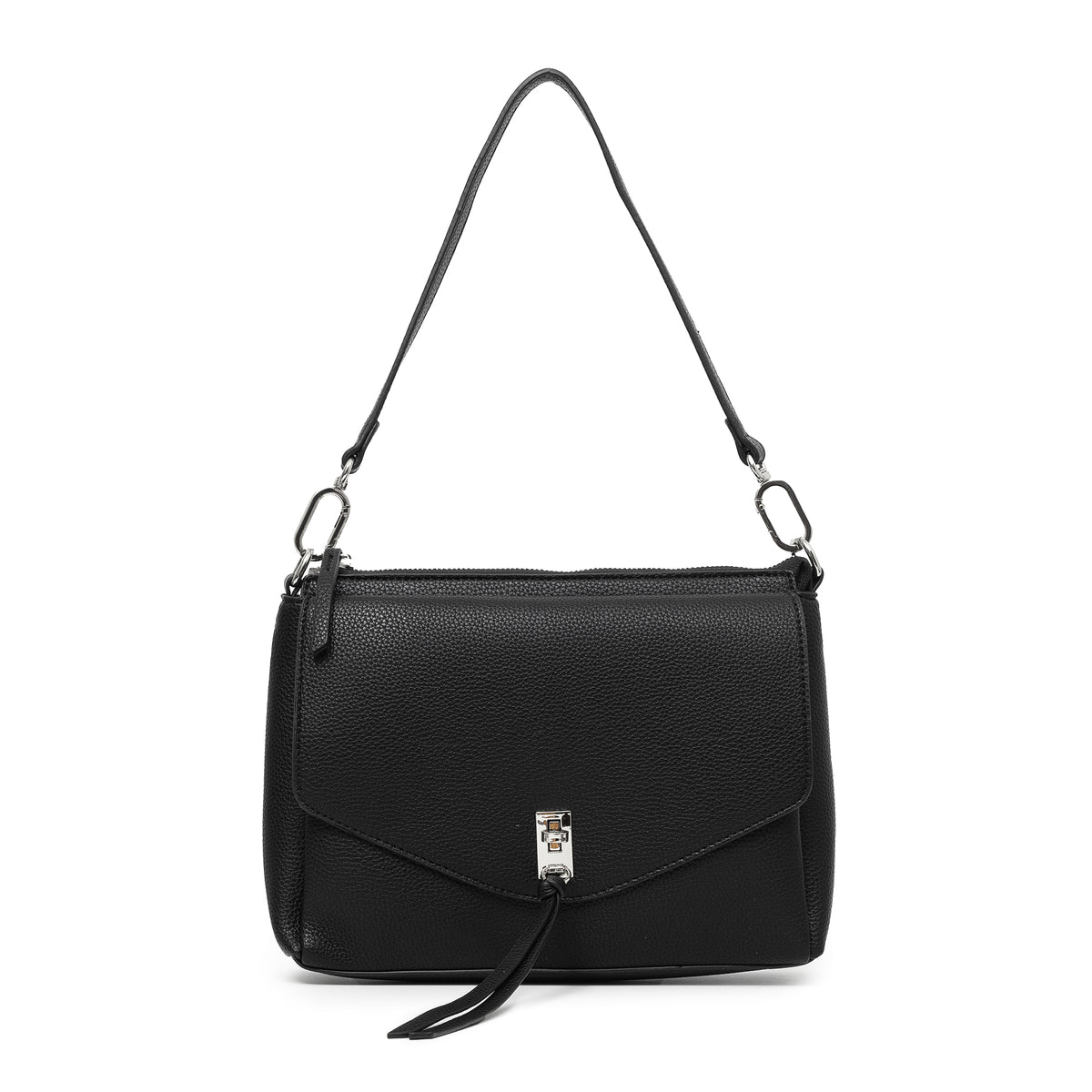 Becky Black Shoulder & Crossbody Bag | Soft Premium PU