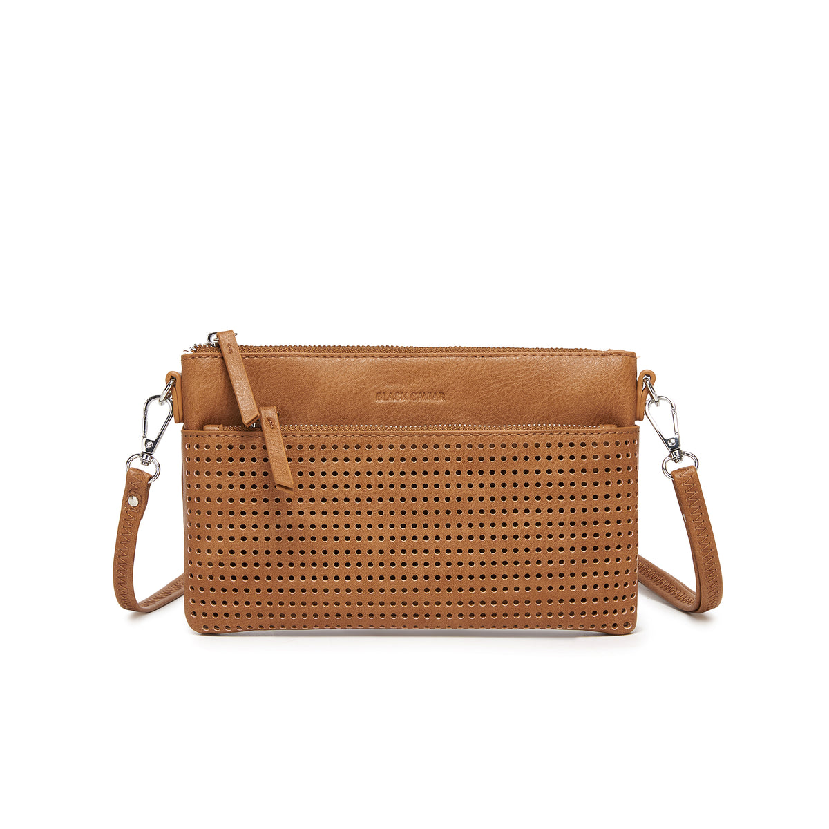 Milla Tan Vegan Leather Crossbody & Clutch Bag
