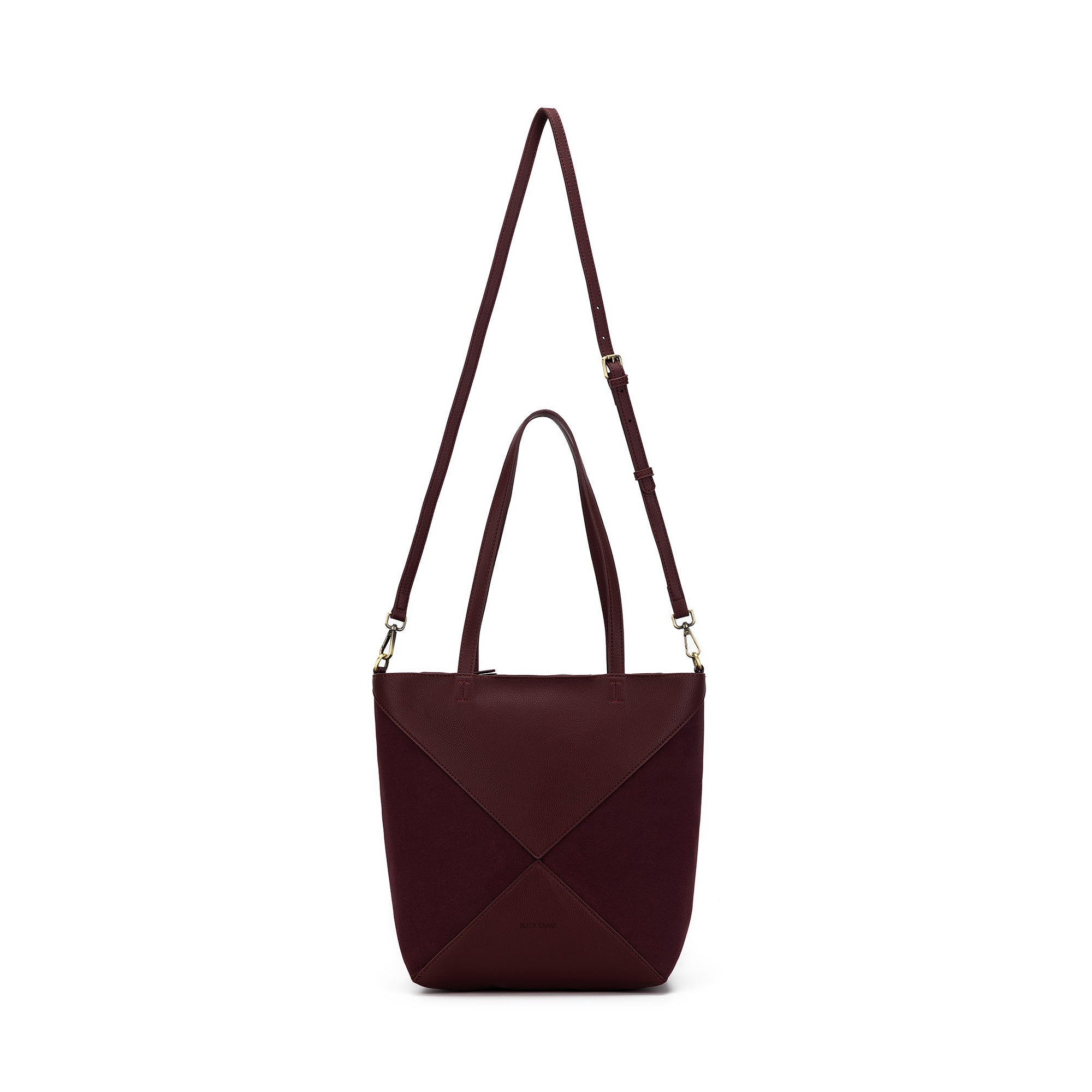 Renee Burgundy 3 Piece Suedette Handbag