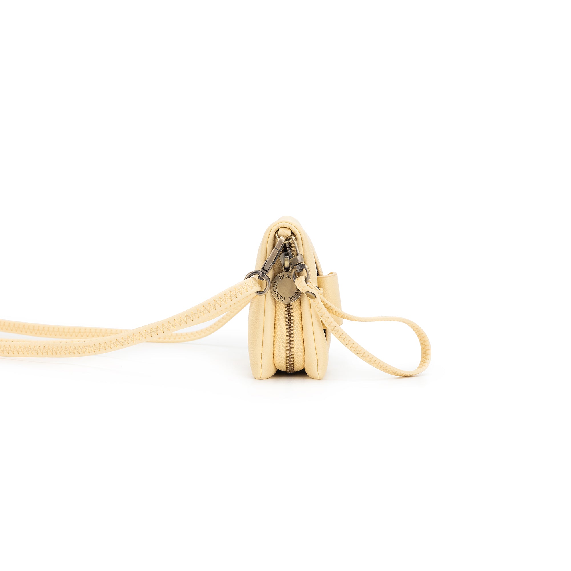 Mavie Yellow Chiffon Crossbody Wallet