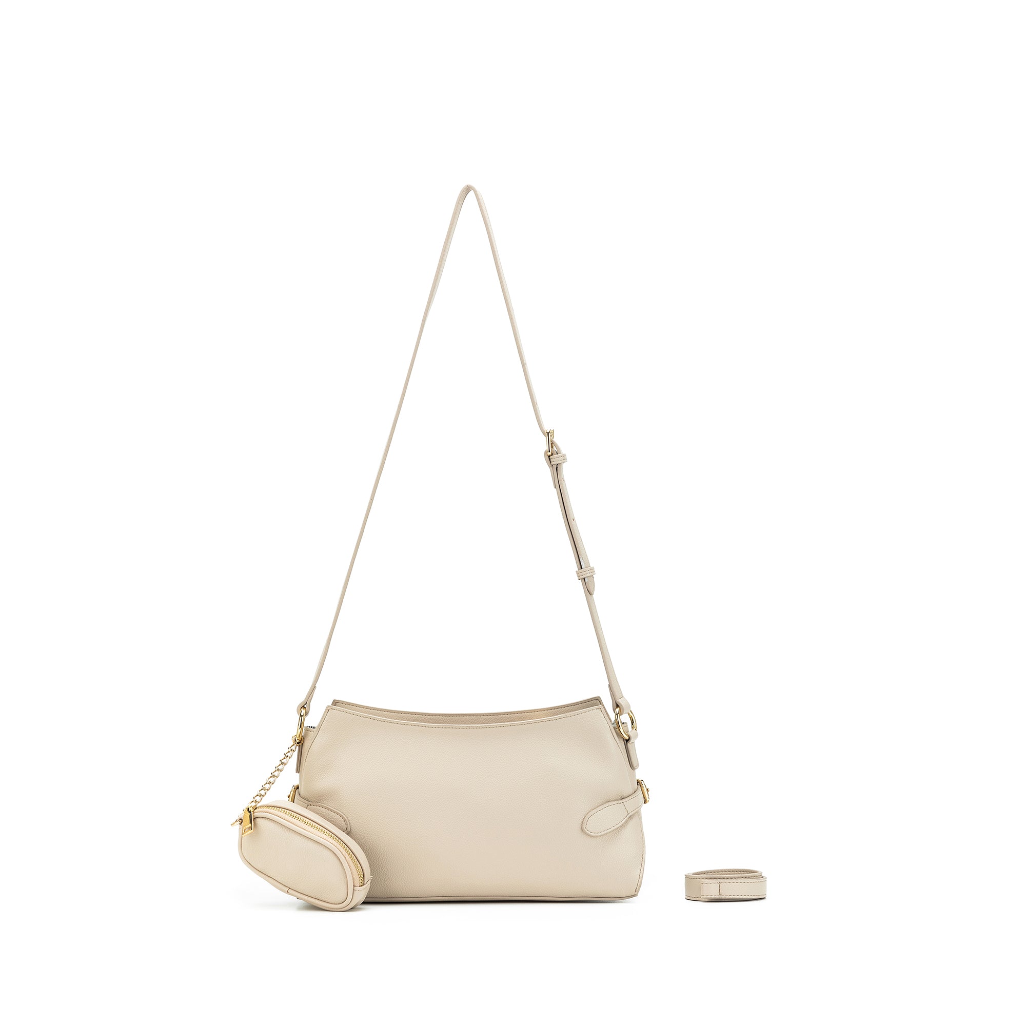 Messina Oatmeal East West Shoulder Bag