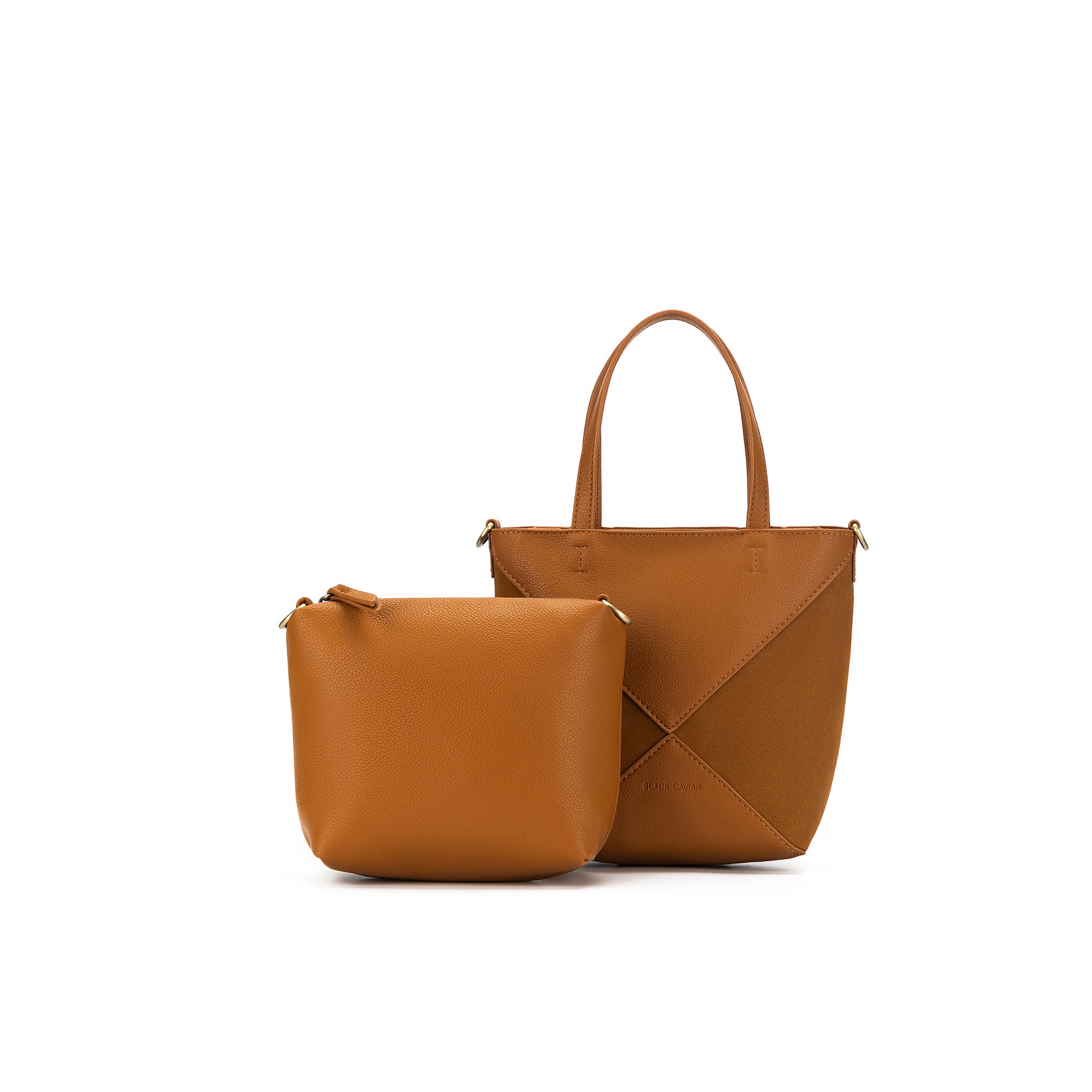 Mini Renee Tan 2 Piece Crossbody Handbag