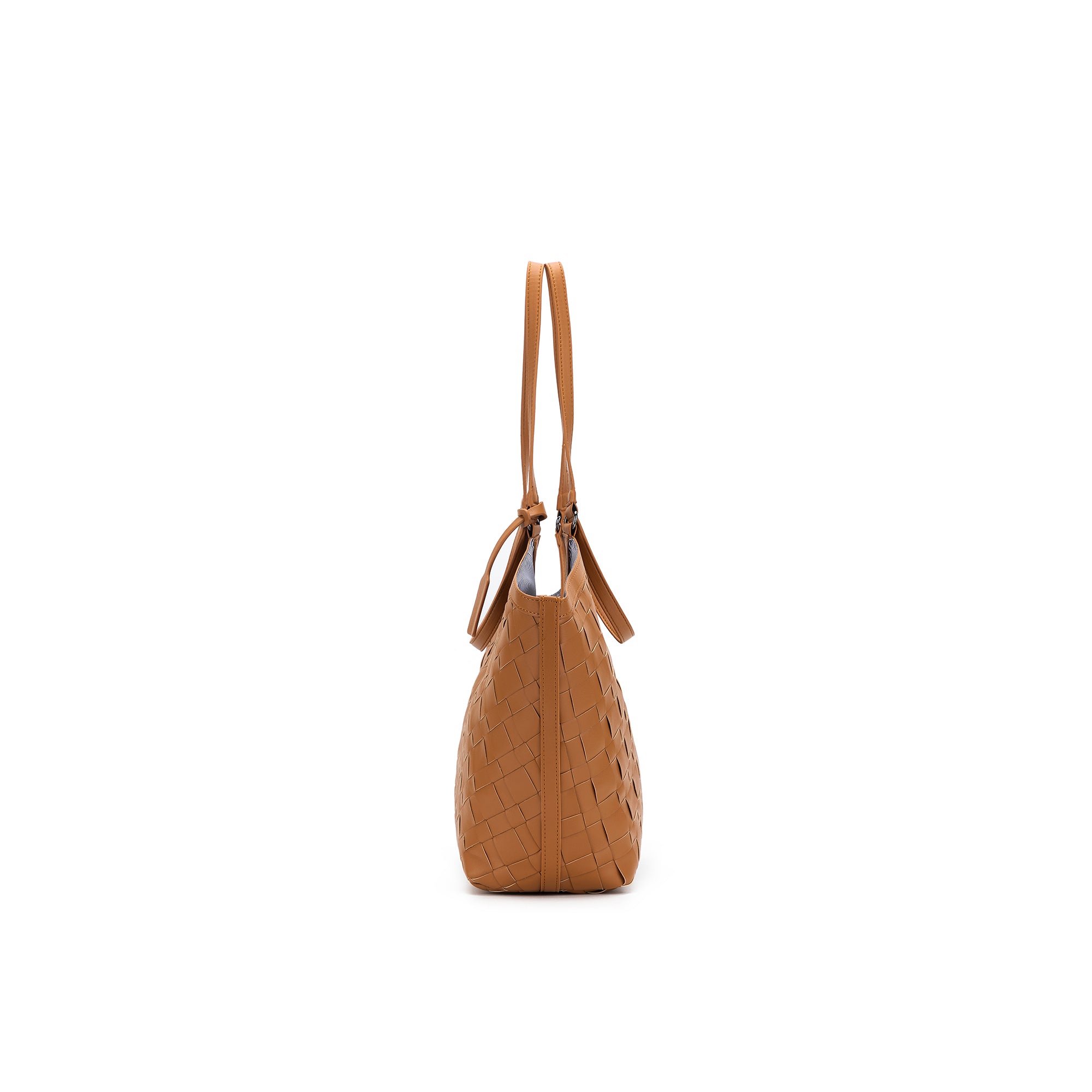 Solana Tan 2 Piece Handwoven Handbag Tote