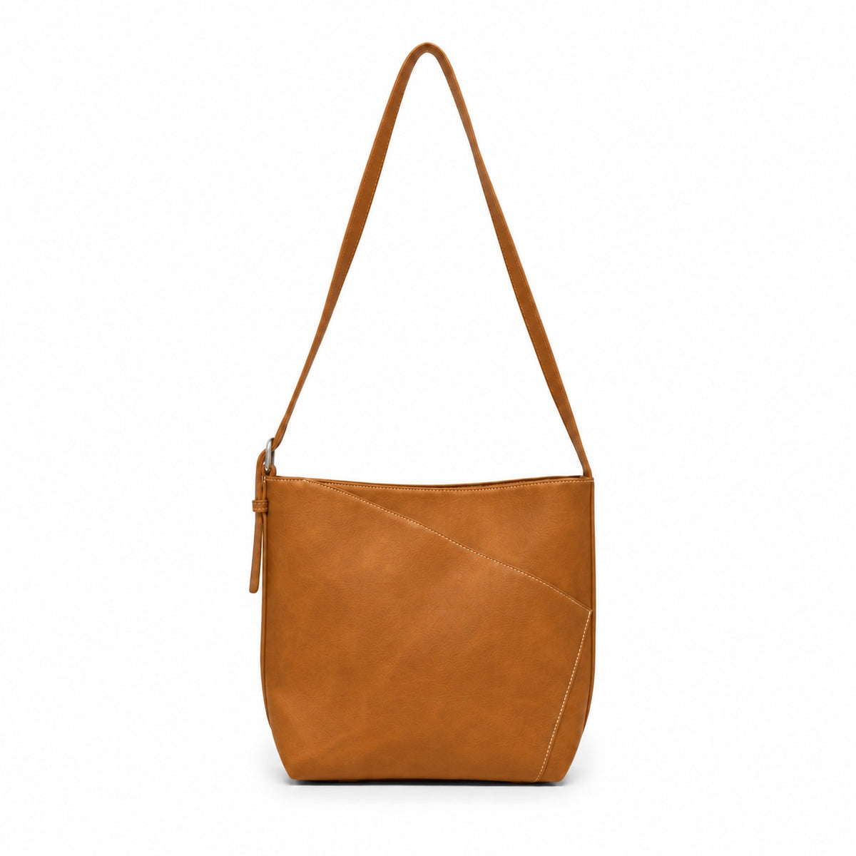 Aryana Tan Vegan Leather Shoulder & Crossbody Bag