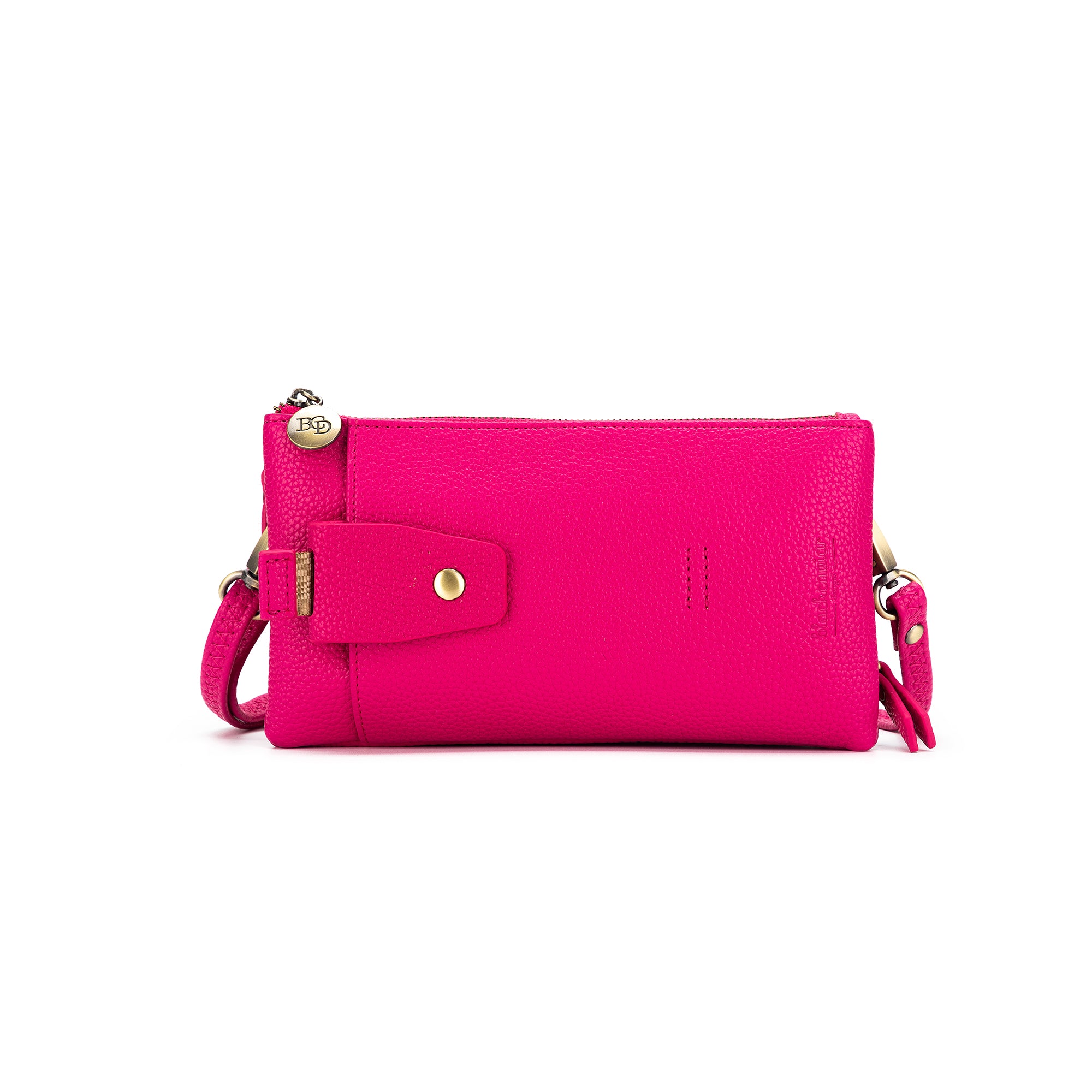 Roxie Fuschia Multi-Pocket Crossbody Wallet