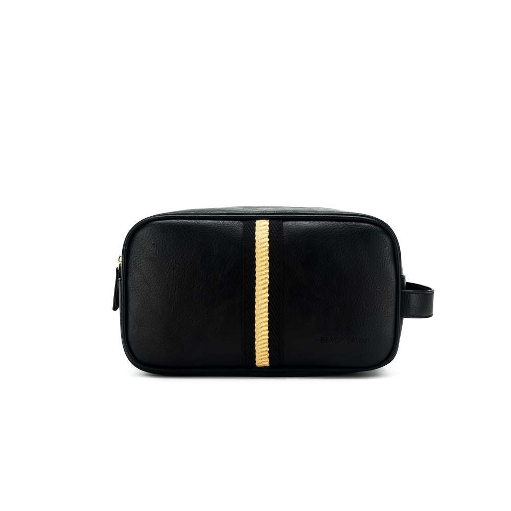Hugo Wash Bag Black & Cream Stripe