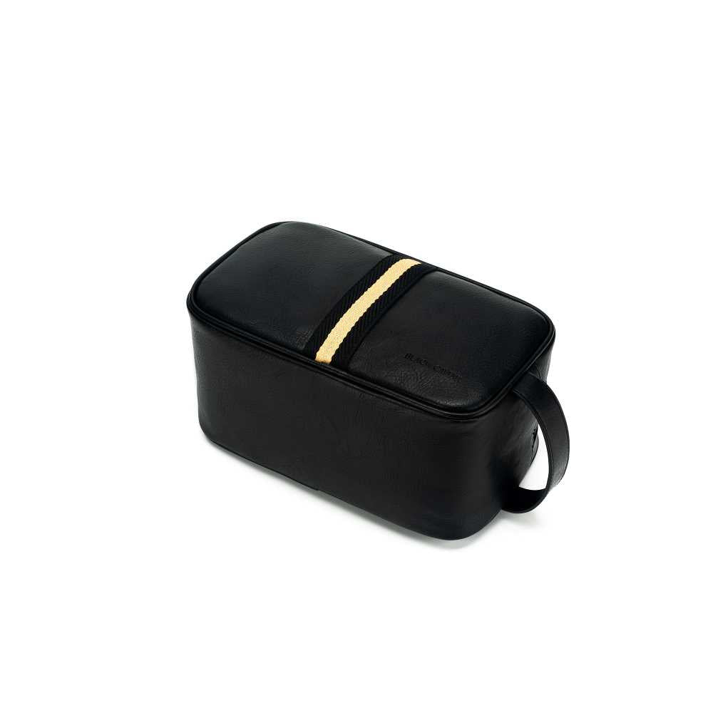Hugo Wash Bag Black & Cream Stripe