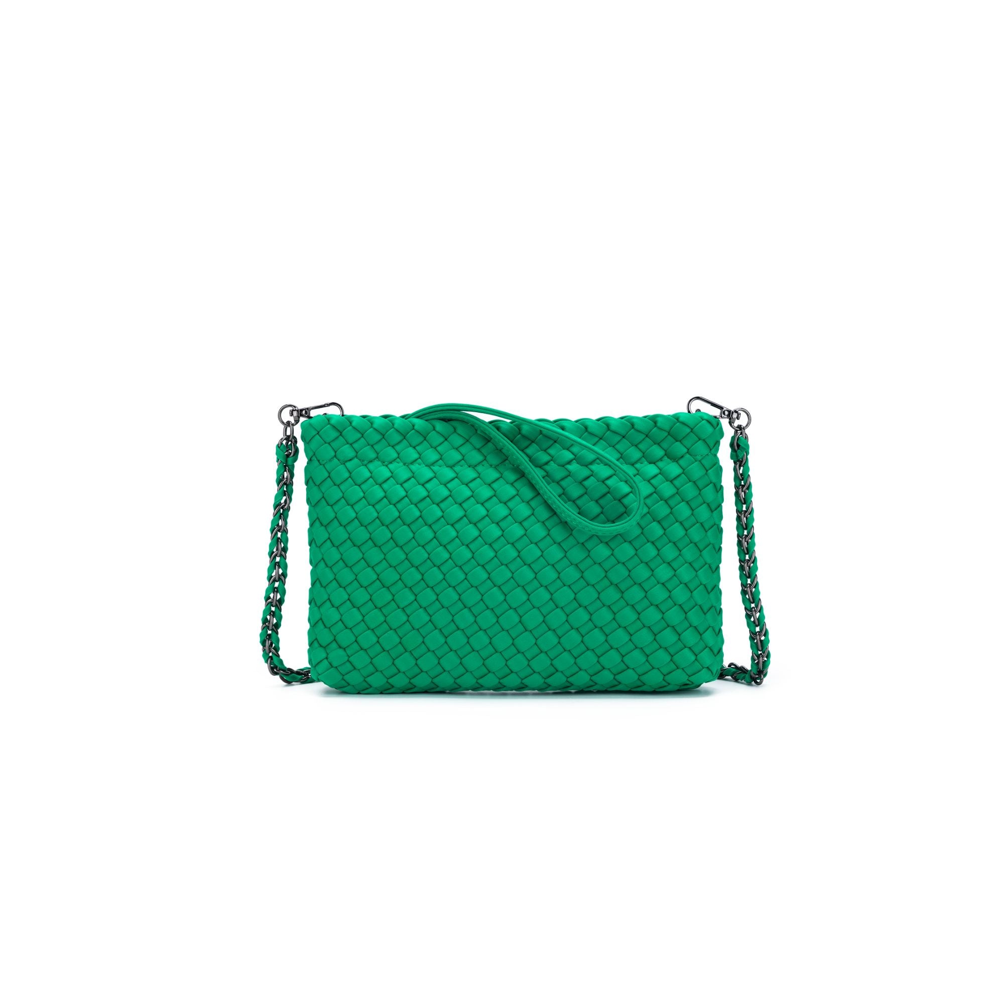 Aria Green Clutch Crossbody Bag