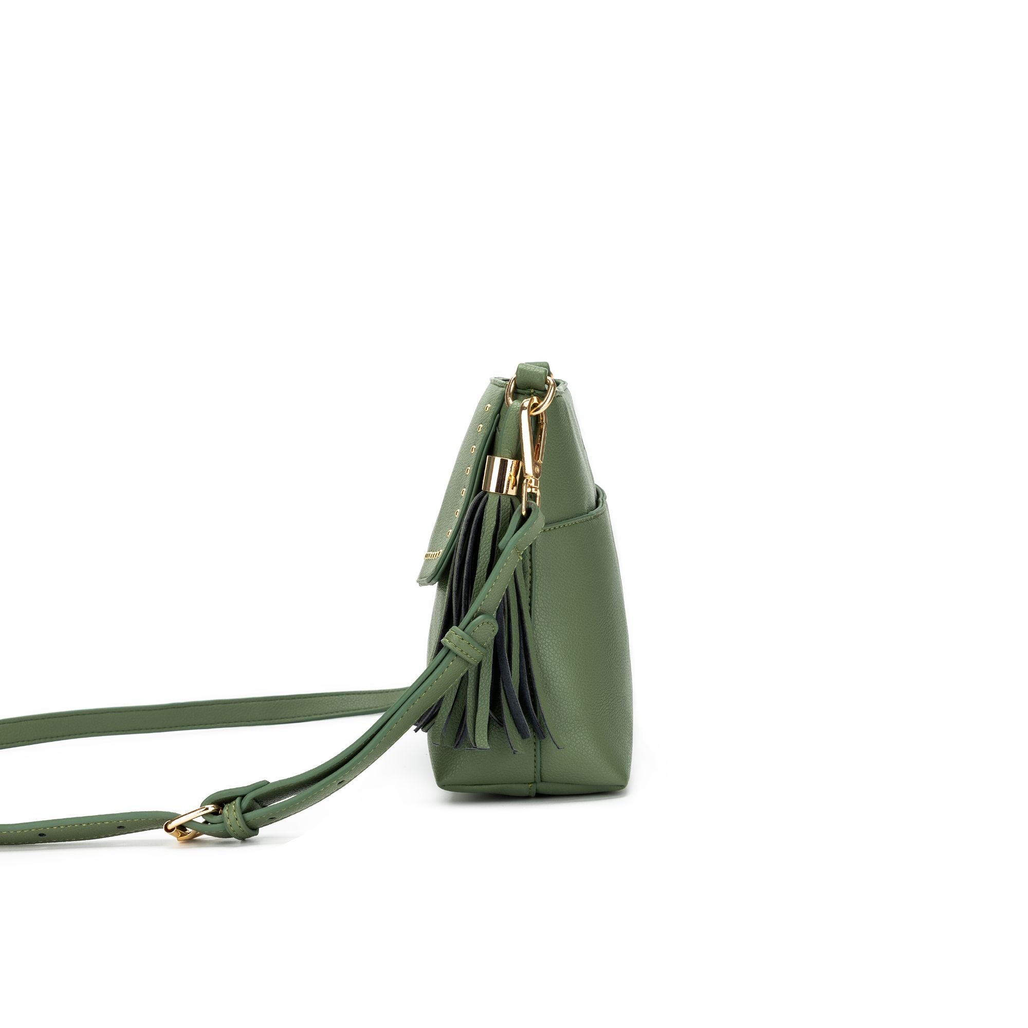 Nevada Studded Pistachio Crossbody Bag