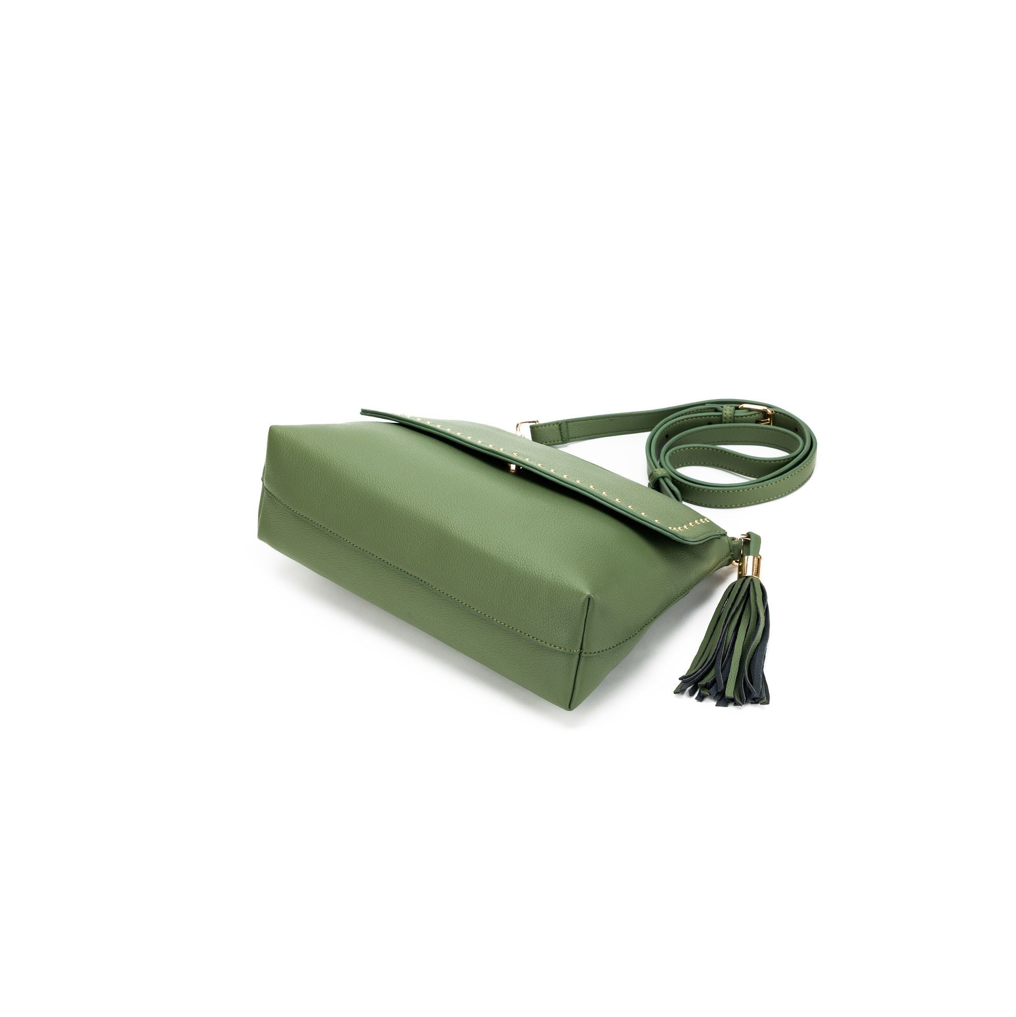 Nevada Studded Pistachio Crossbody Bag