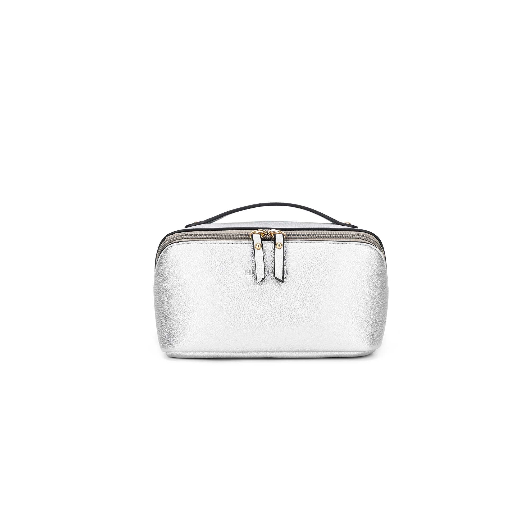 Coco Silver Makeup Bag