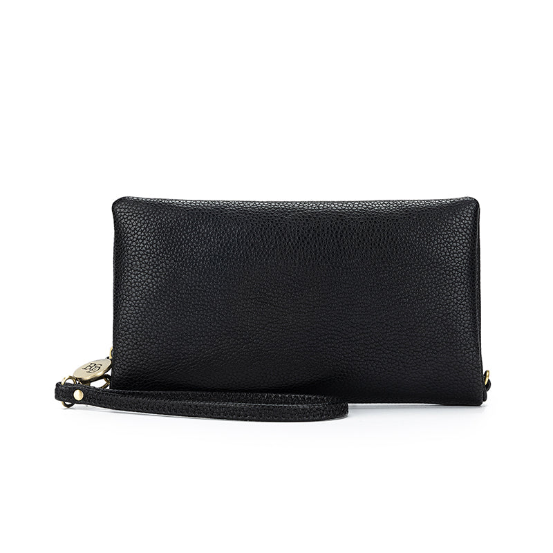 Mavie Black Crossbody Wallet