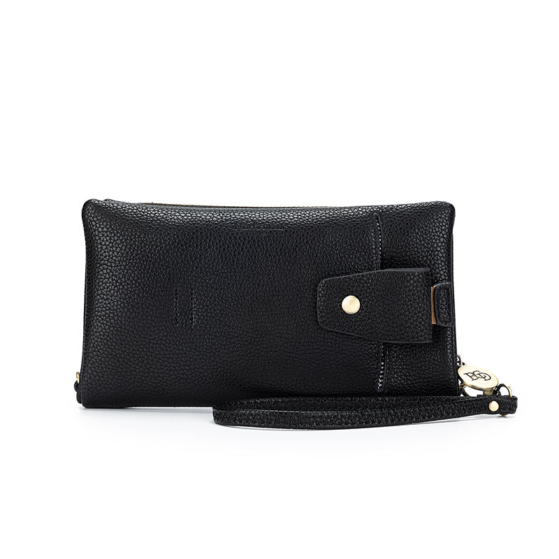 Mavie Black Crossbody Wallet