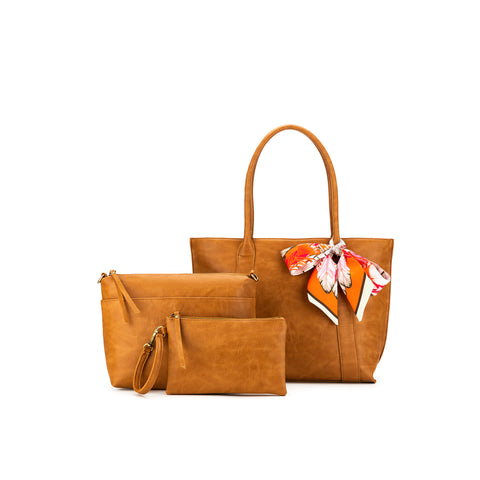 Tara Magenta 3 Piece Handbag Set